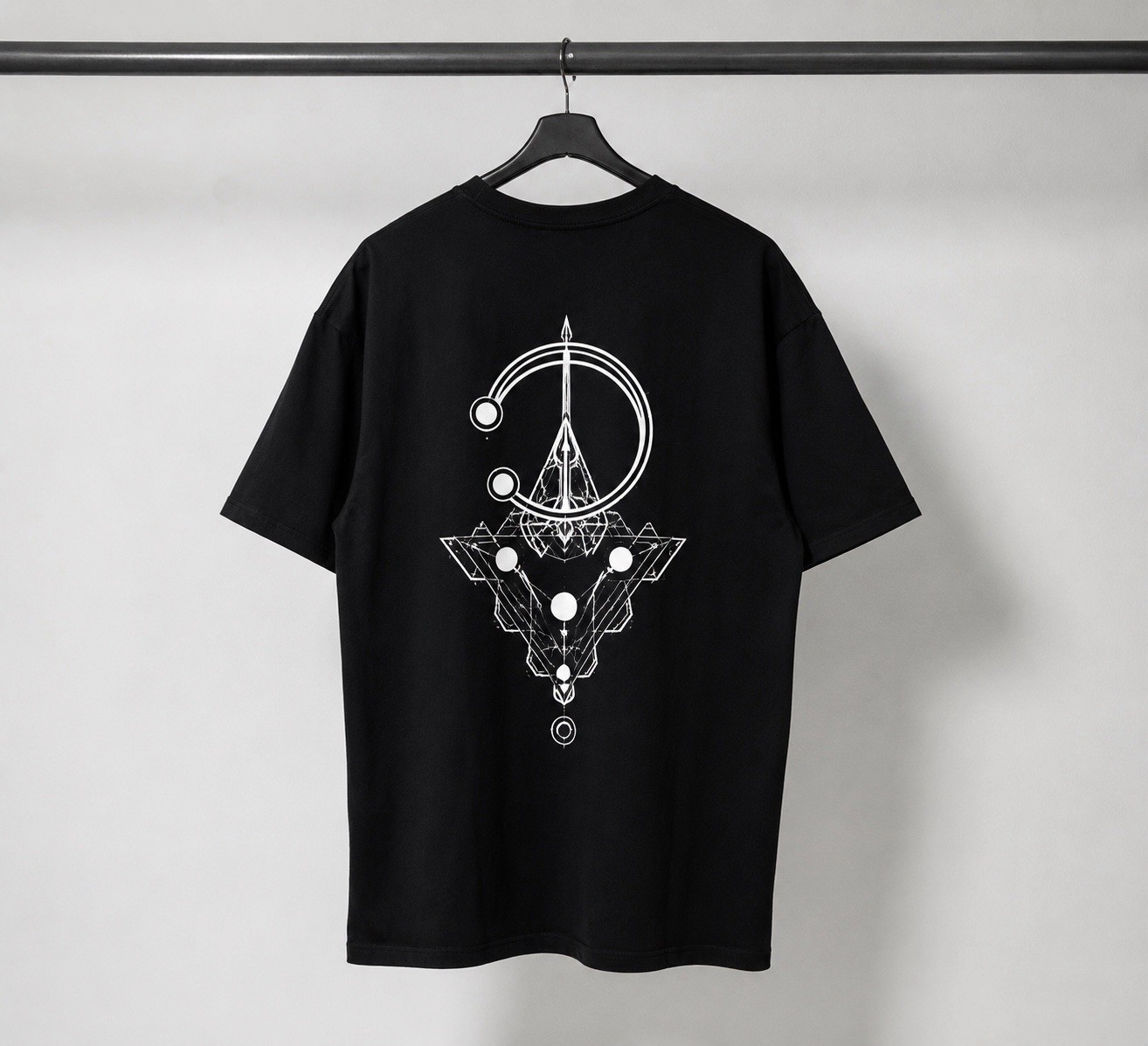 ZENTRA Premium 280 GSM Oversized Heavyweight Cotton T-Shirt | Black Streetwear