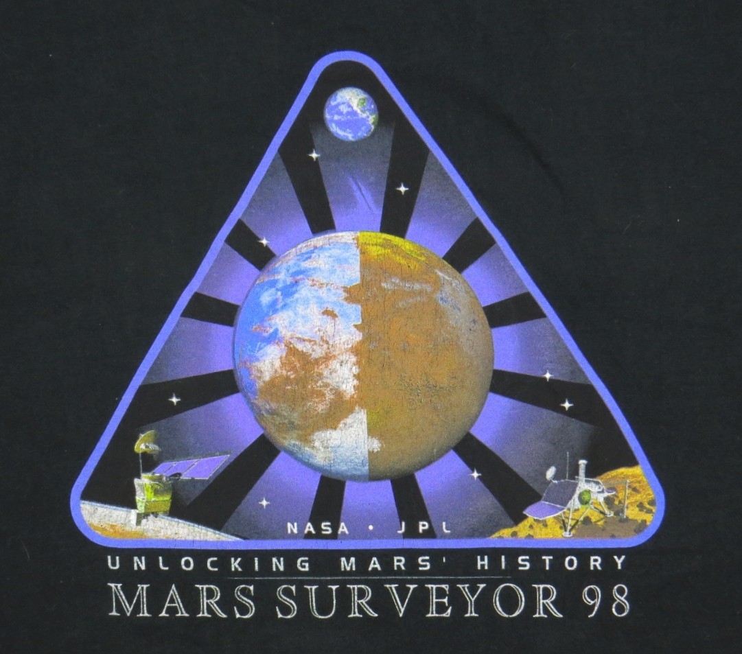 MARS SURVEYOR 98 MISSIONS-Climate Orbiter Polar Lander VINTAGE T shirt XL RARE