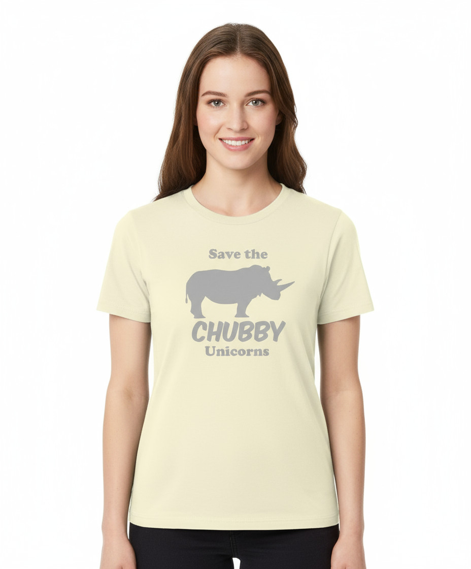 UNISEX MEN WOMENS TEE TSHIRT SAVE THE CHUBBY UNICORN RHINO SARCASTIC FUN GIFT