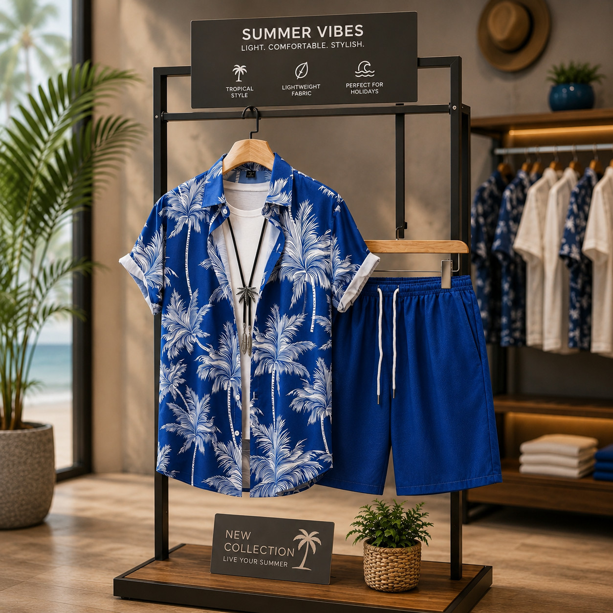 Men Summer Outfit 2-Piece Set Short Sleeve T-Shirt and Shorts Sweatsuit Set
