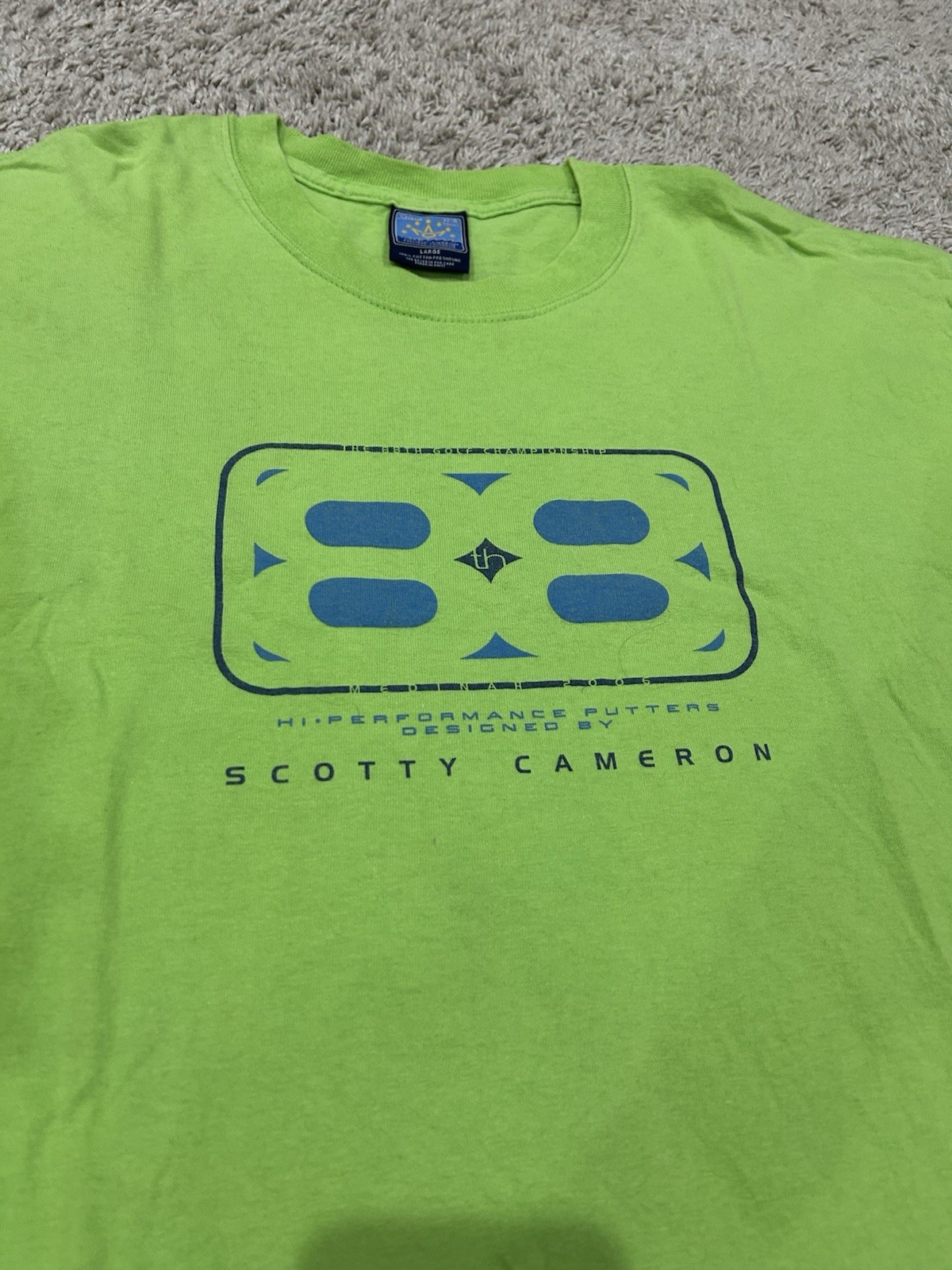Vintage Scotty Cameron Design Studio Titleist T Shirt Size Large Medinah 2006