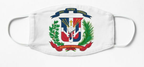 DOMINICAN REPUBLIC COAT OF ARMS FLAG MEN T-SHIRTS & FREE MASK CP BRAND