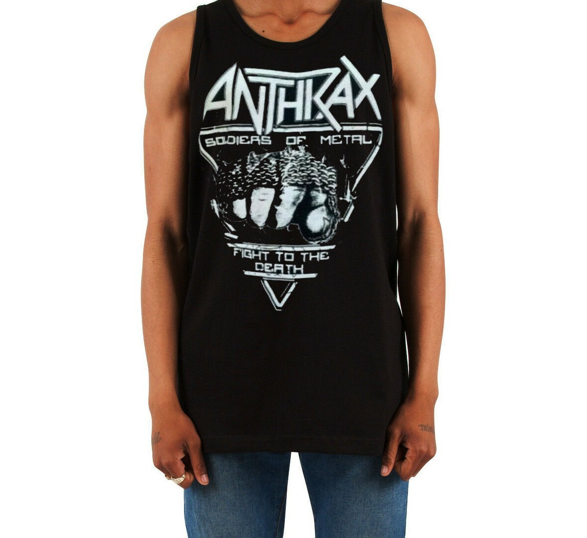 ANTHRAX Heavy Metal Band Black Tank Top