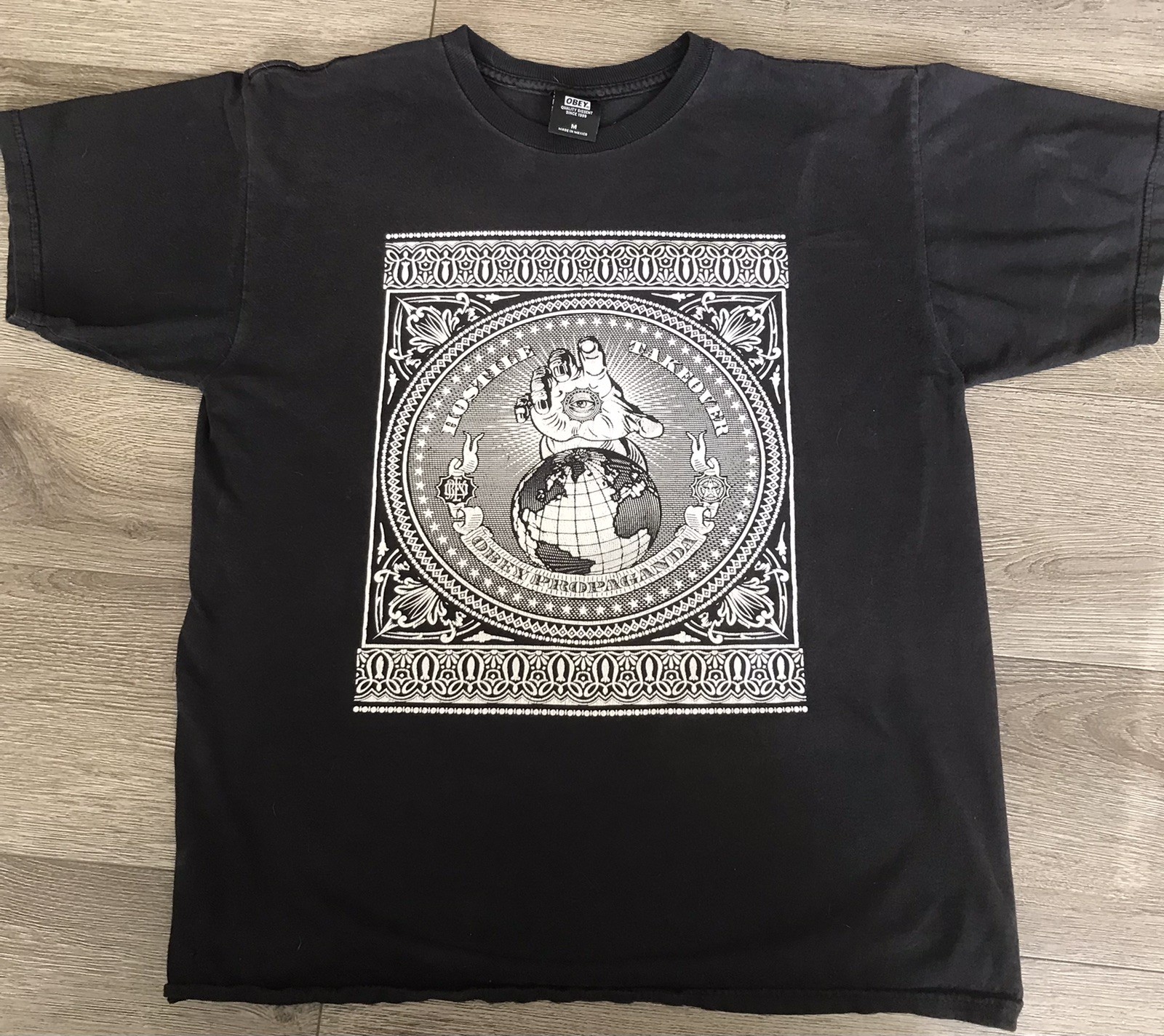 Obey Propaganda T-Shirt Size M 100% Cotton