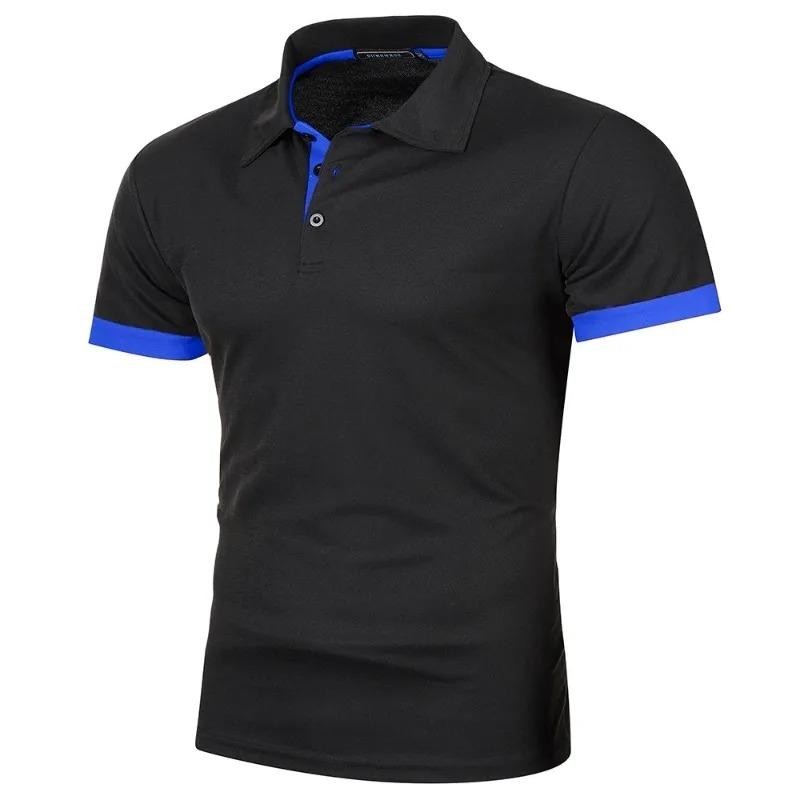 Summer Mens Short Sleeve Polo Shirts Lightweight Lapel Streetwear Breathable .