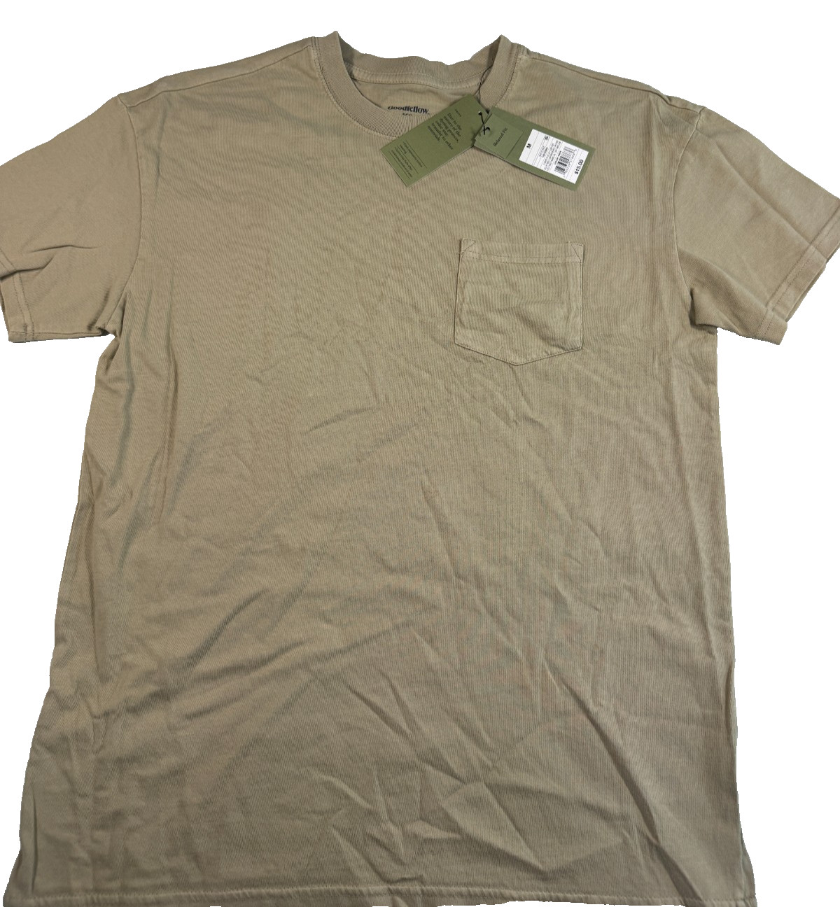 Goodfellow & Co Men’s Heavyweight Short Sleeve T-Shirt Size Medium Dark Tan