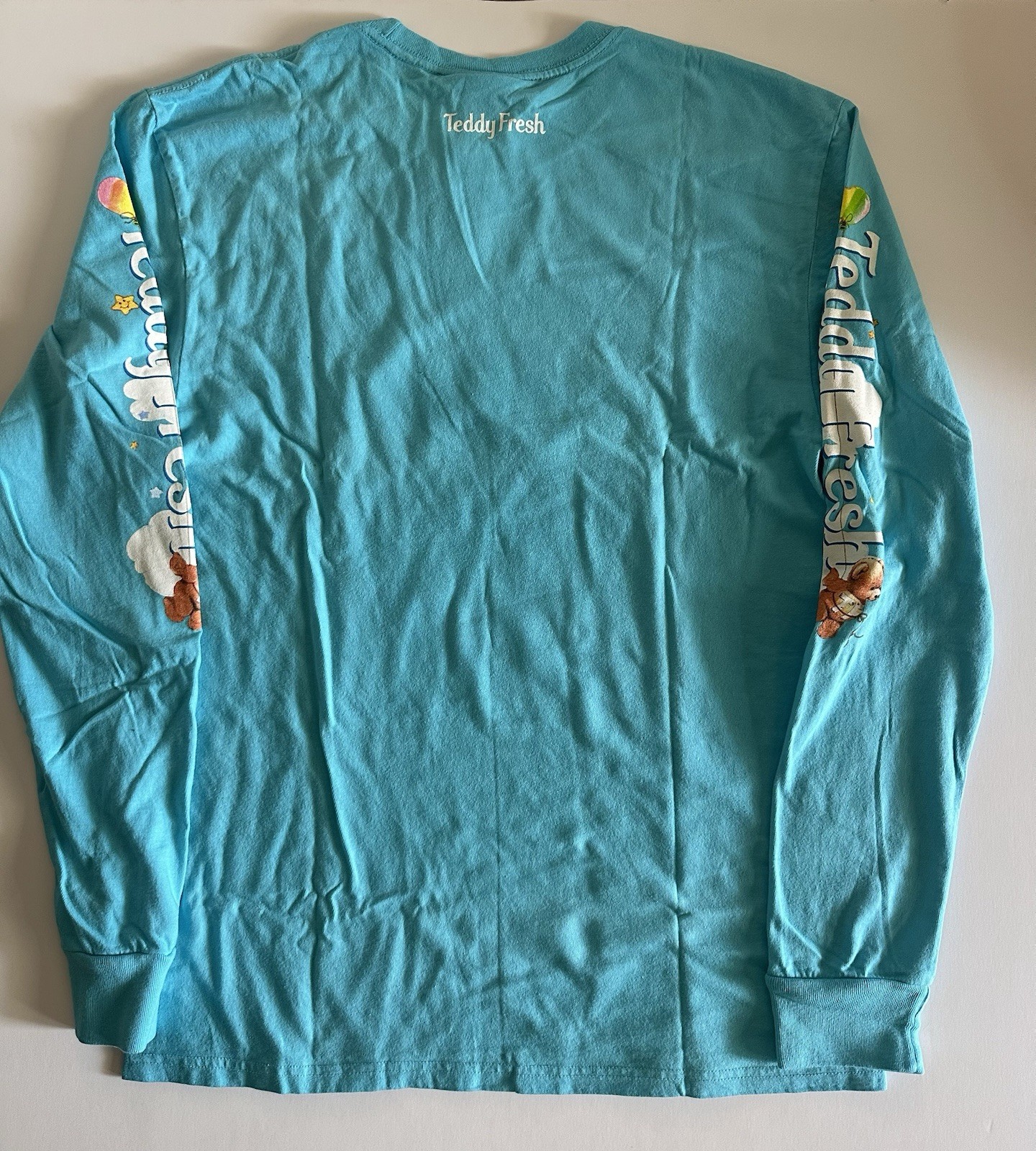Teddy Fresh CARE BEARS Clounds Long Slevee Blue New