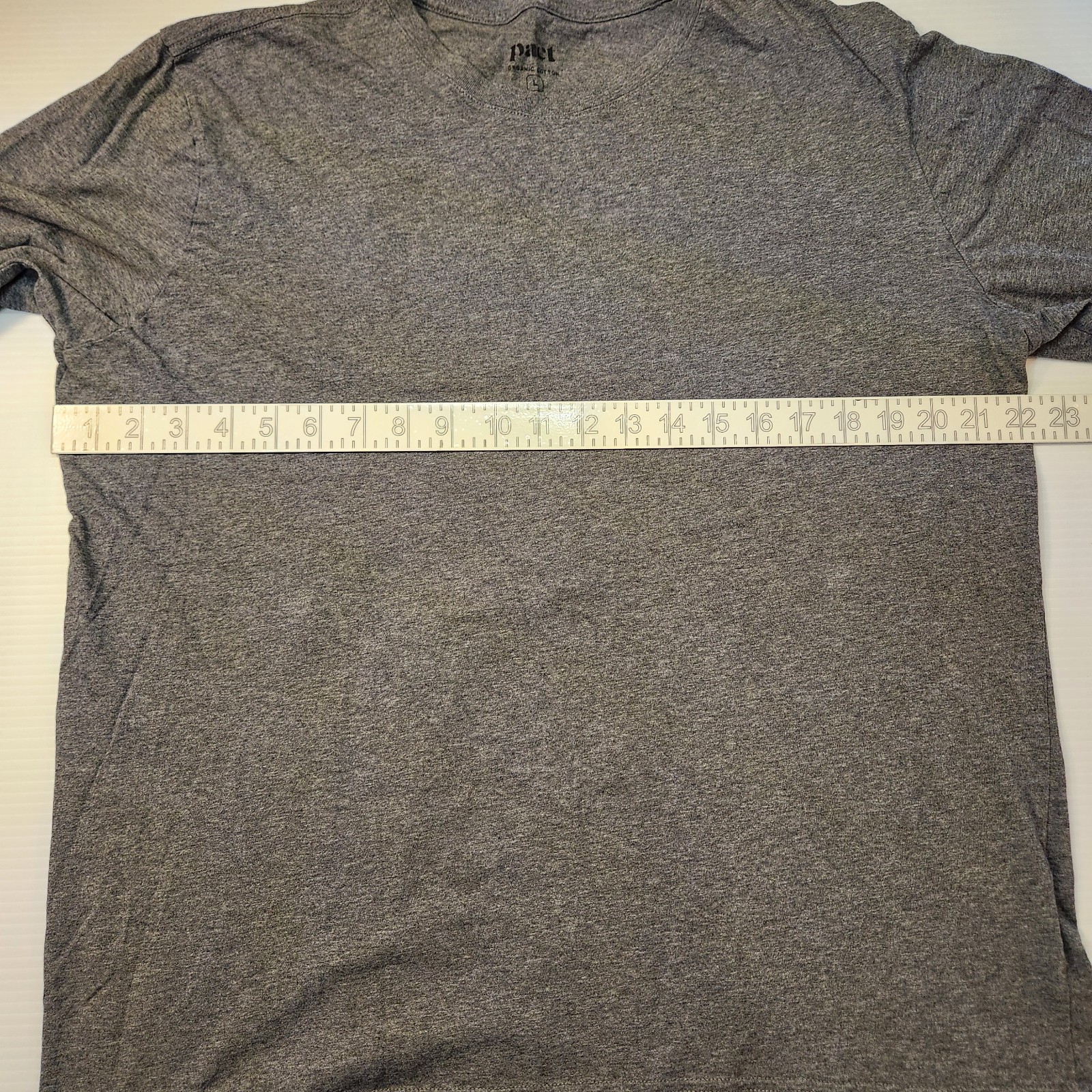 Pact Long Sleeve Tees (2 Pack) Mens Large Grey & Beige Organic Cotton Crewneck