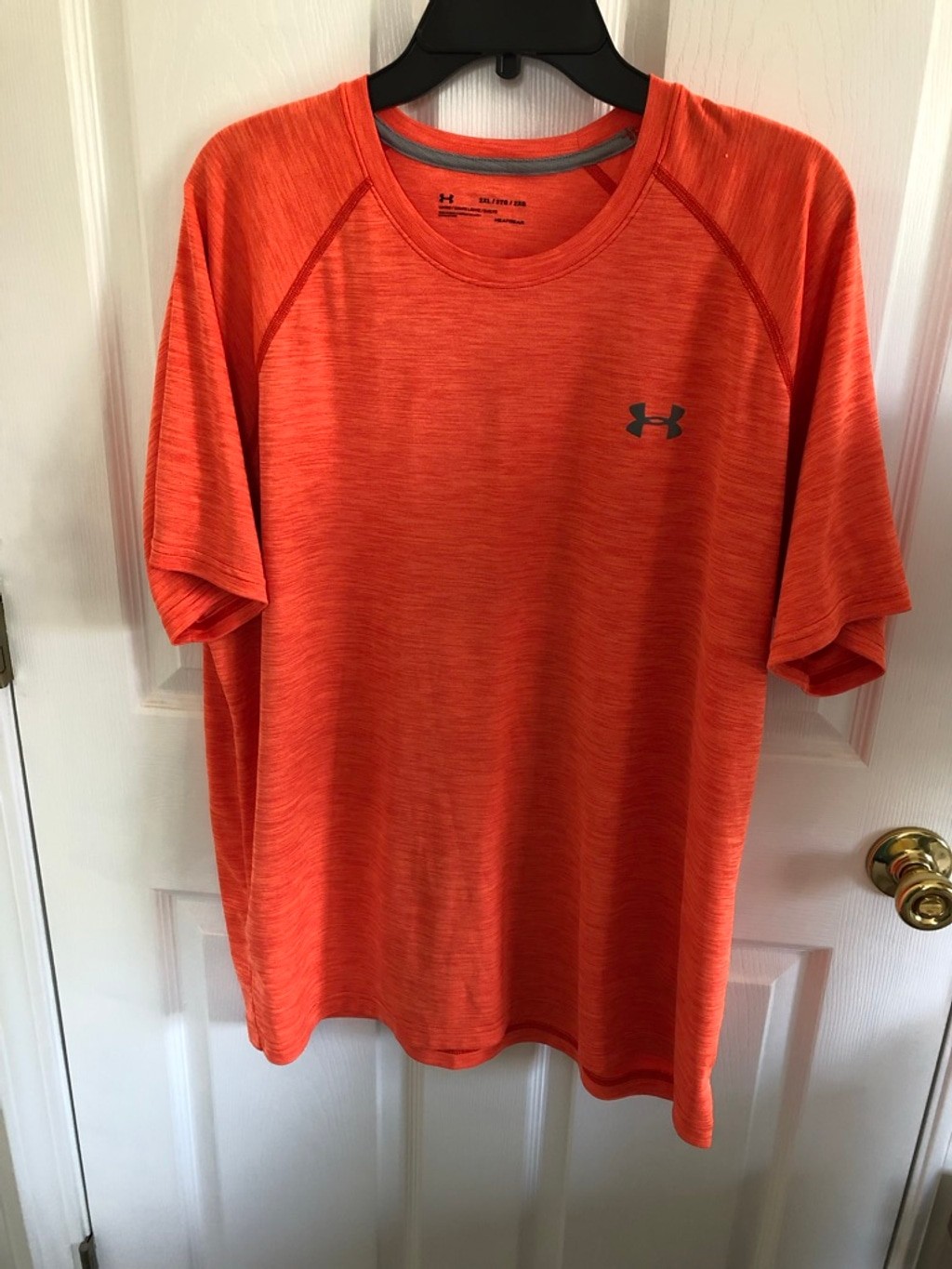Under Armour Loose Fit Heat Gear Active Wear Tech Tee Shirt Size 2XL Moist Wick
