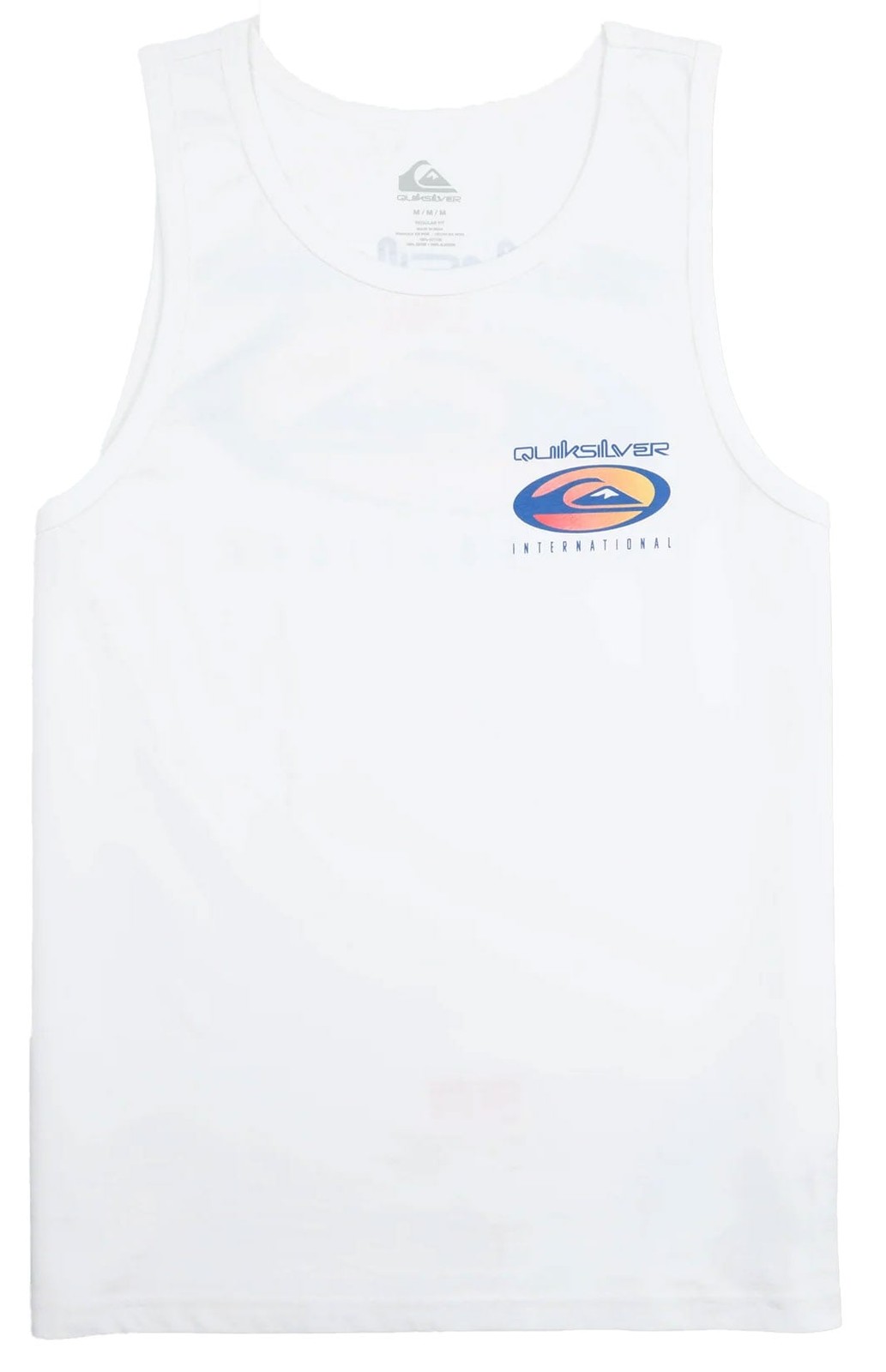 Quiksilver Men’s QS International Tank Top – Regular Fit, White – New