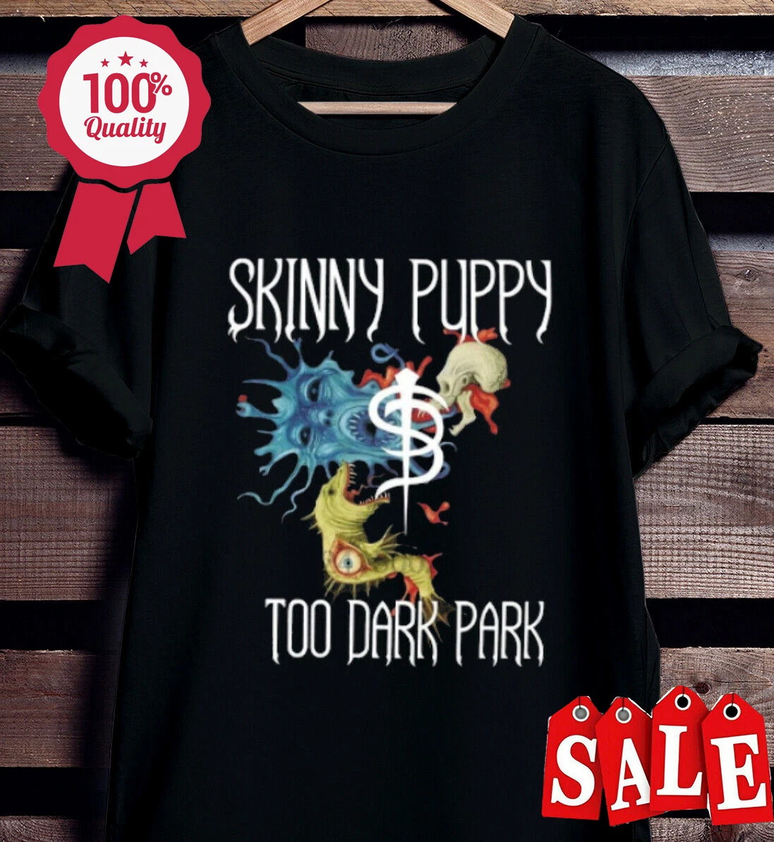 SKINNY PUPPY Too Dark Park T-Shirt Unisex For Men Women Tee S-5XL AH0903
