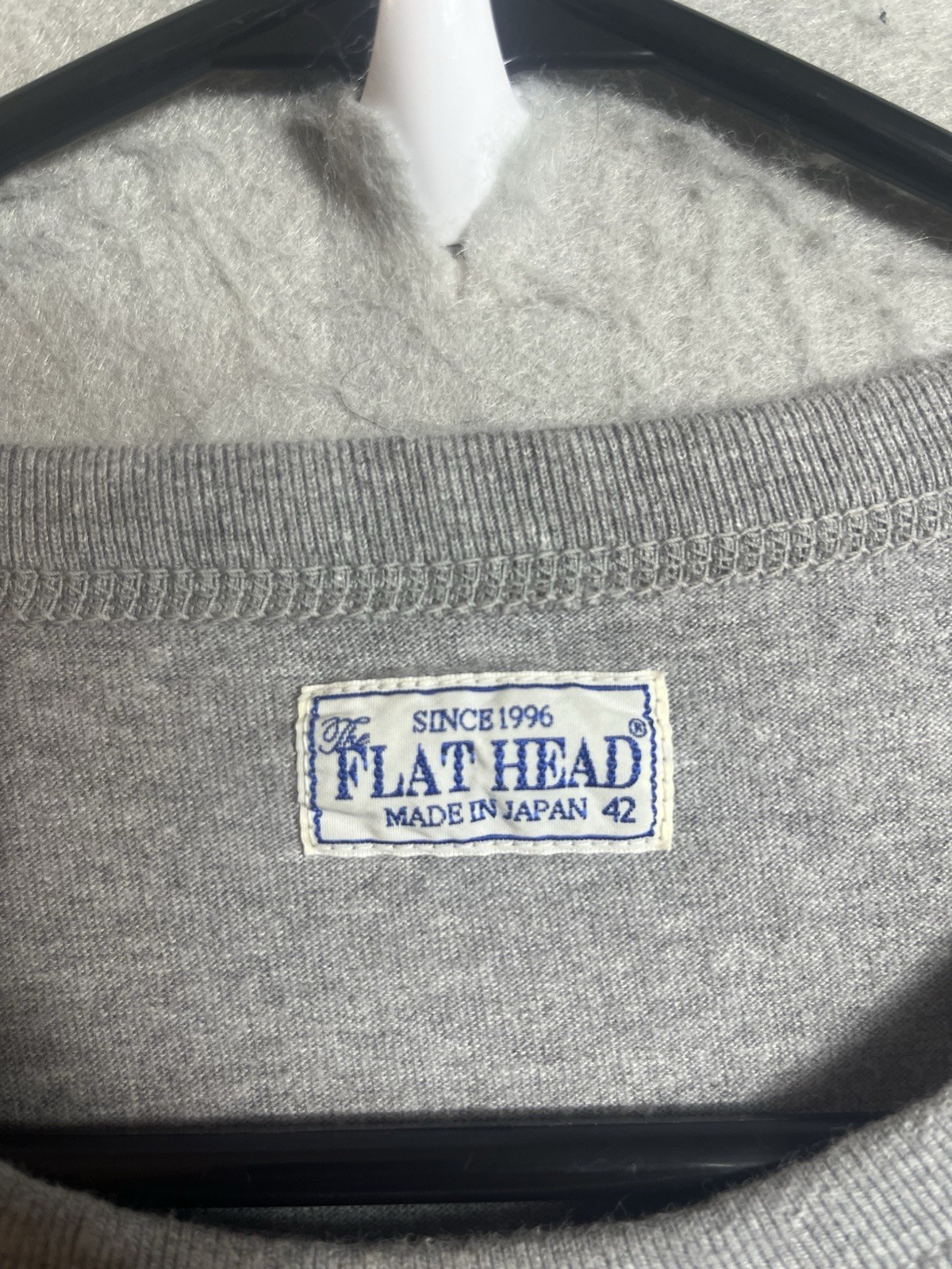 The Flat Head T Shirt Loopwheeled Cotton Mens 42 Made In Japan Gray