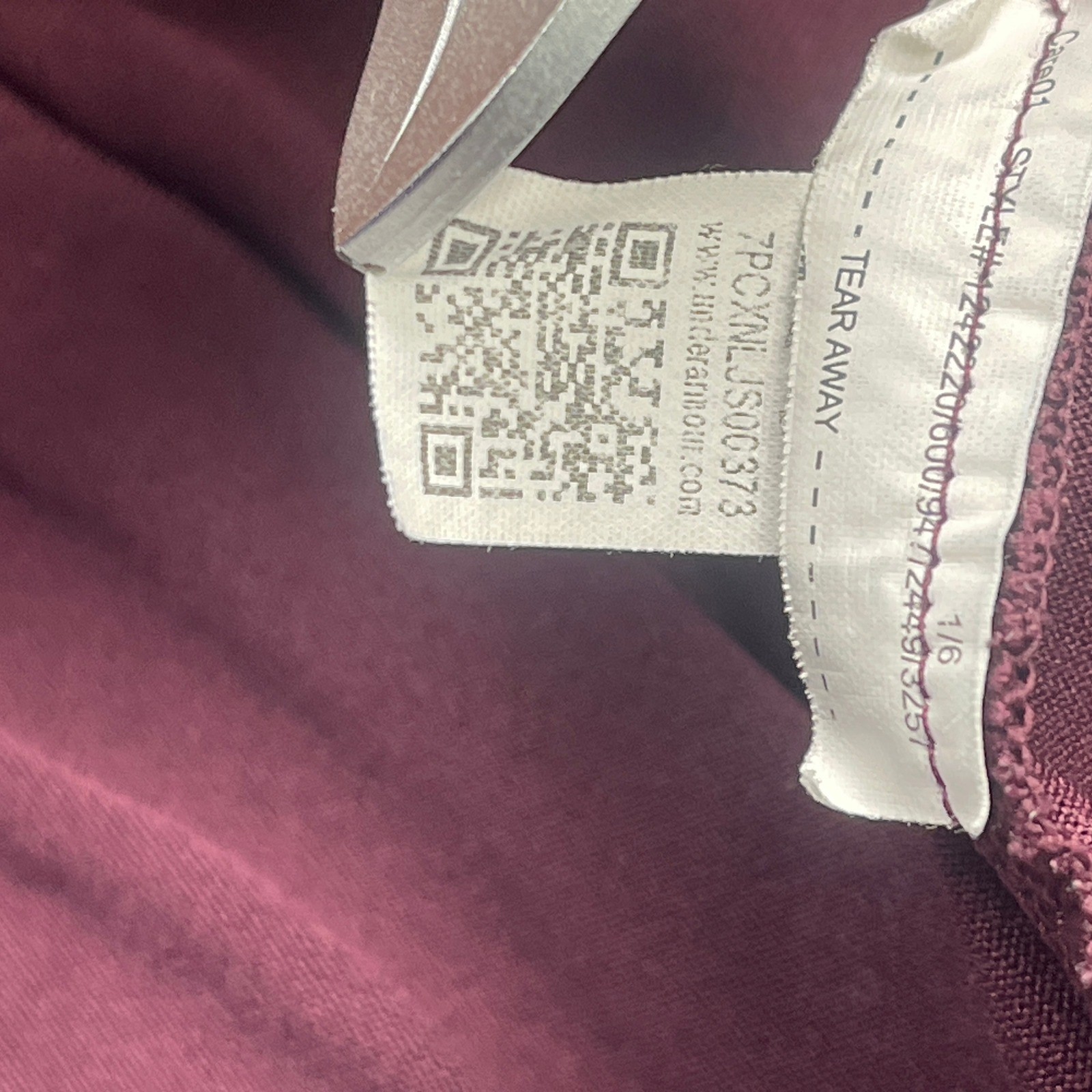 Under Armour Pullover Mens Medium HeatGear 1/4 Zip Maroon Graphic EUC