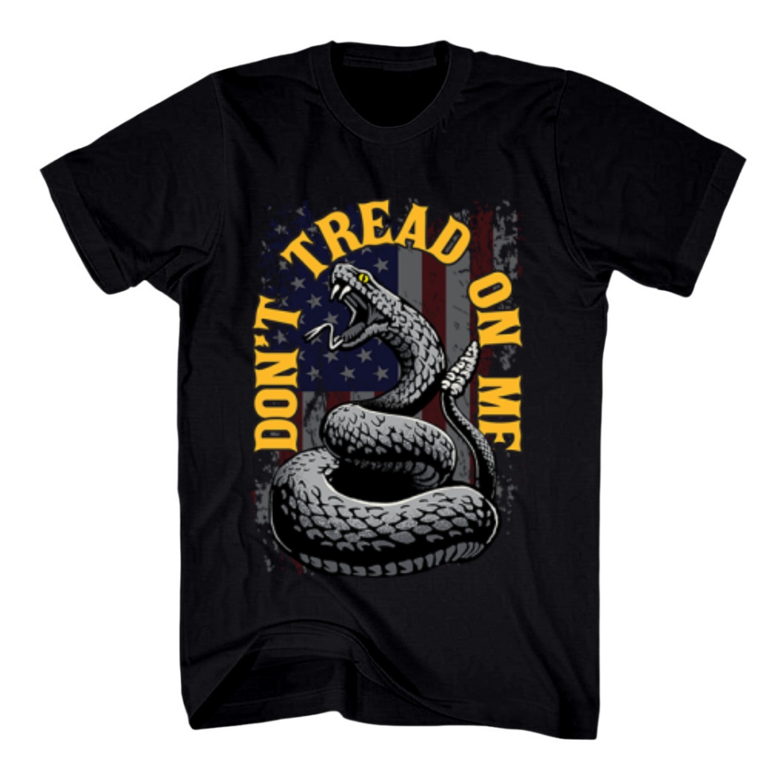 Don’t Tread on Me T-Shirt USA Gadsden Flag Snake We the People Patriotic Graphic