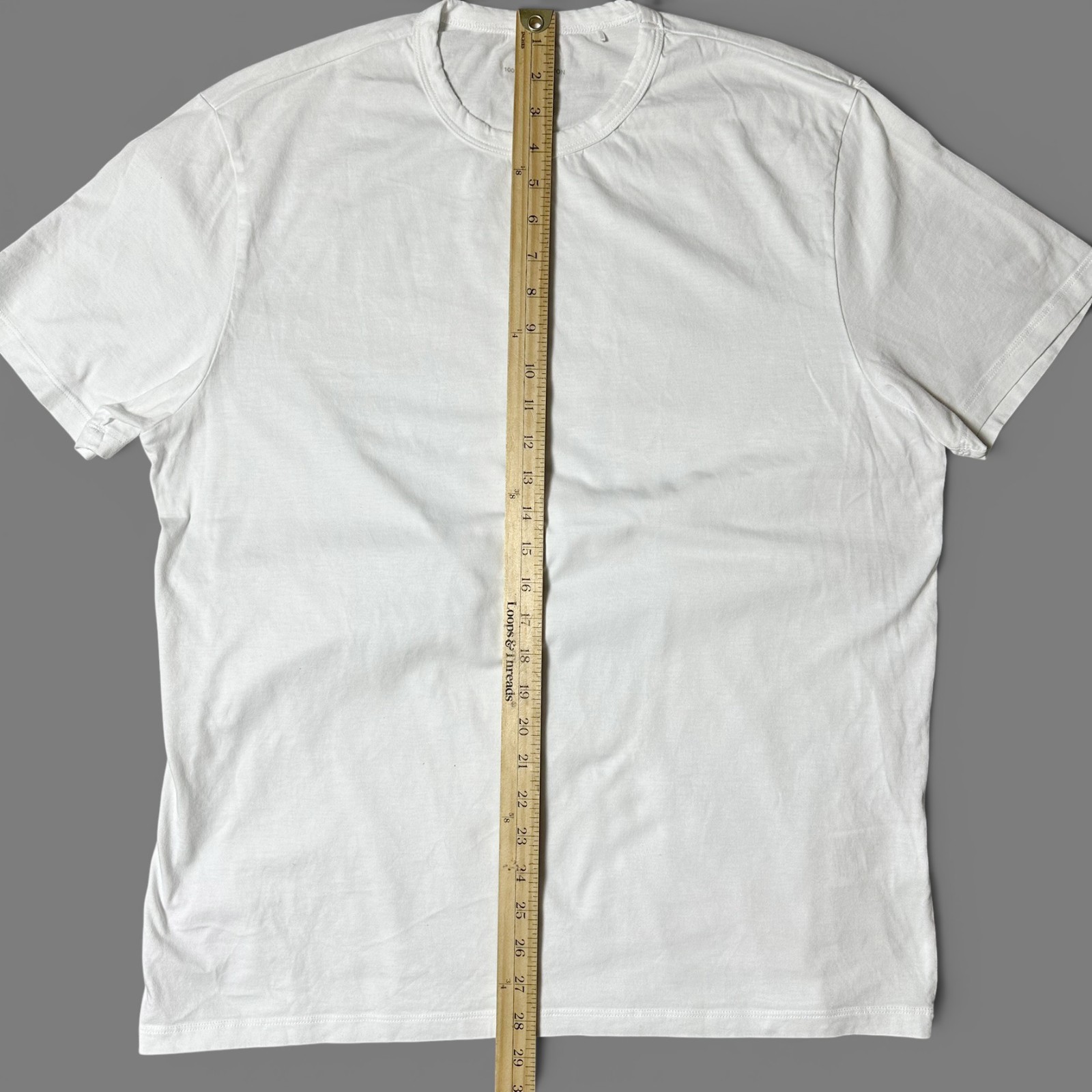 Quince Luxe Touch Tee Mens Size L White 100% Pima Cotton Crew Neck T-Shirt NWOT