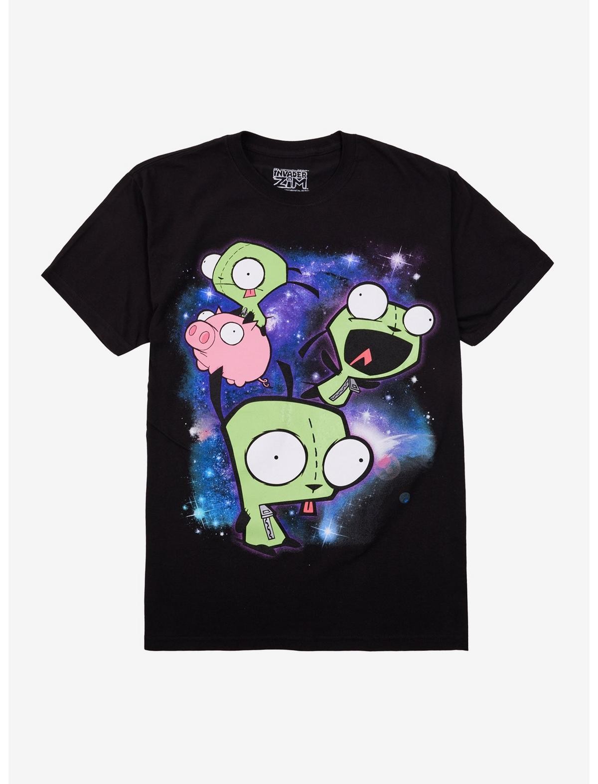 Invader Zim GIR Galaxy Collage T-Shirt