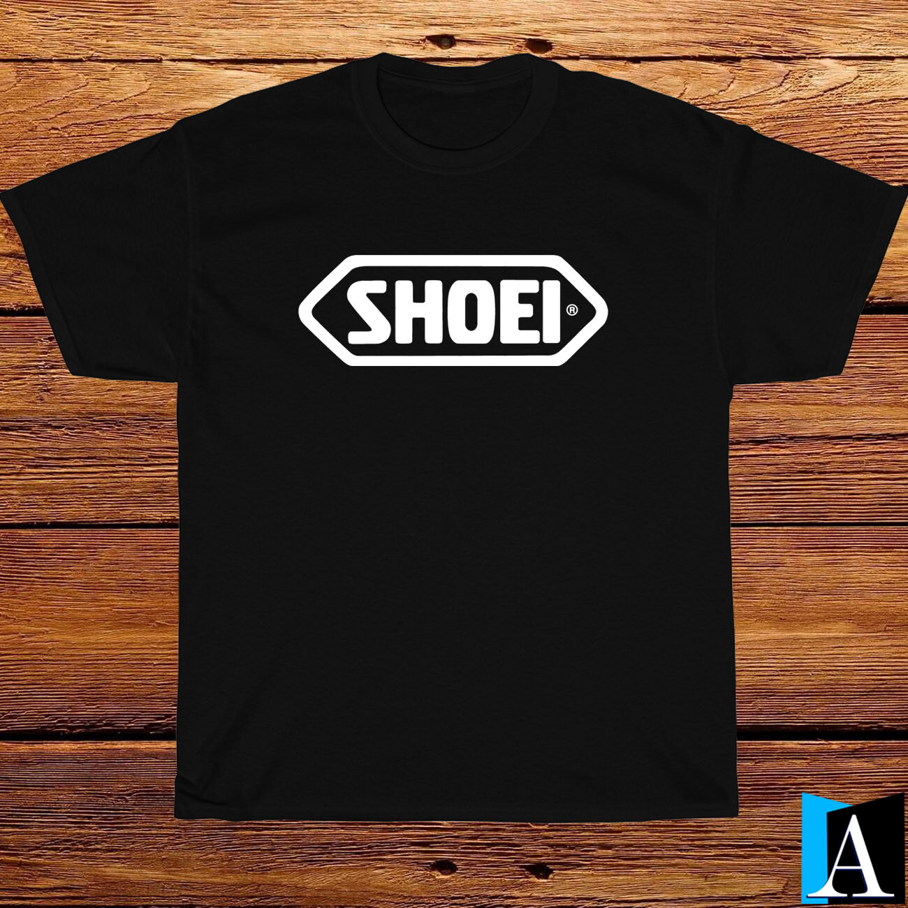 Shirt SHOEI Helmet Premium Helmet Logo Black/White/Grey/Navy T-Shirt Size S-3XL