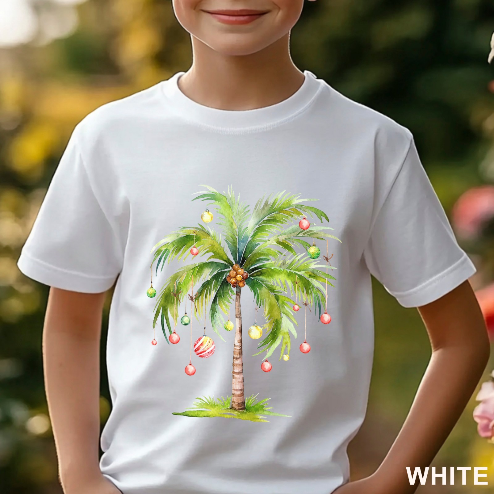 Christmas Palm Tree Shirt, Christmas Tree Tee, Tropical Palm Christmas, 203733