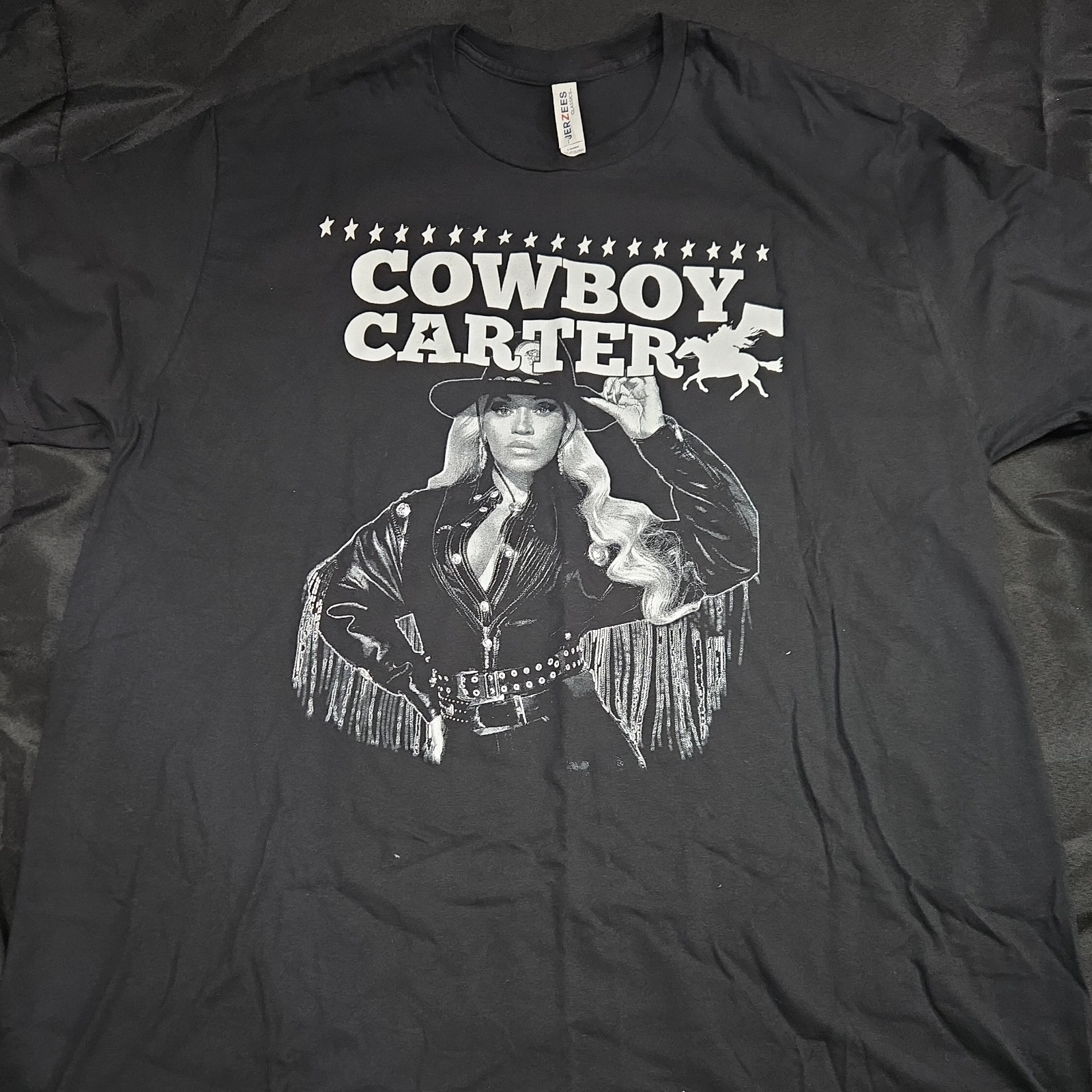 Jerzees Classics Cowboy Carter Rodeo Chitlin’ Circuit Black Men’s 2XL T-Shirt