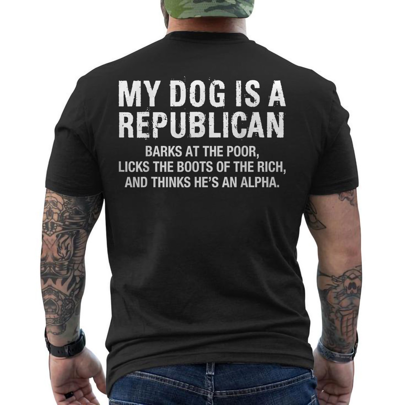 My Dog is A Republican Funny Political Dog Sarcastic Saying Unisex T-Shirt