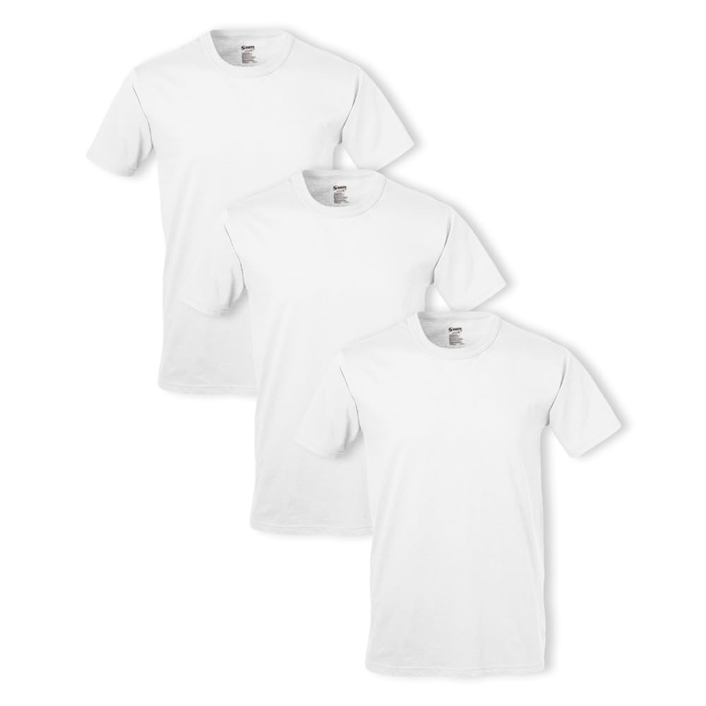 Soffe Mens 3 Pack 4.3 Oz Cotton Military Tee White X-Large 682M-3