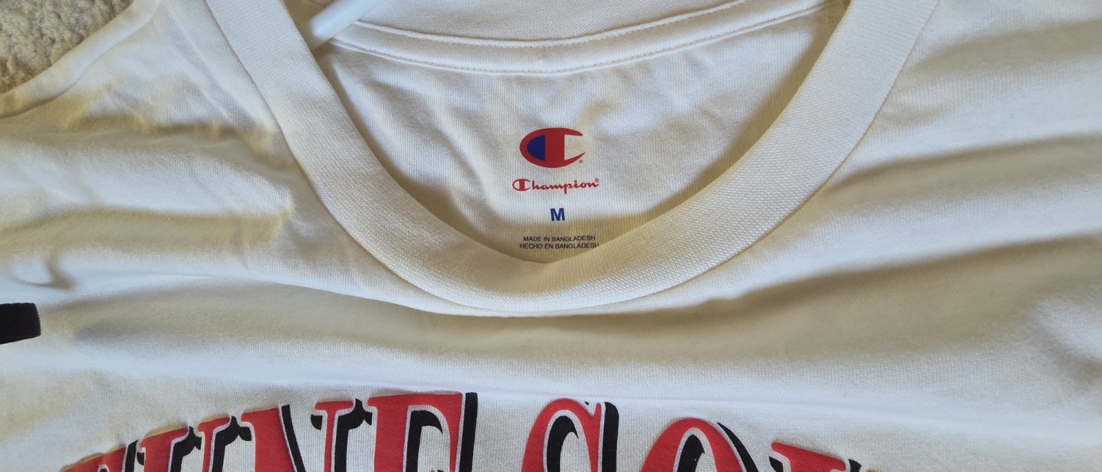 Champion Men’s M White Tune Squad Space Jam Looney Tunes Cotton Crew T-Shirt
