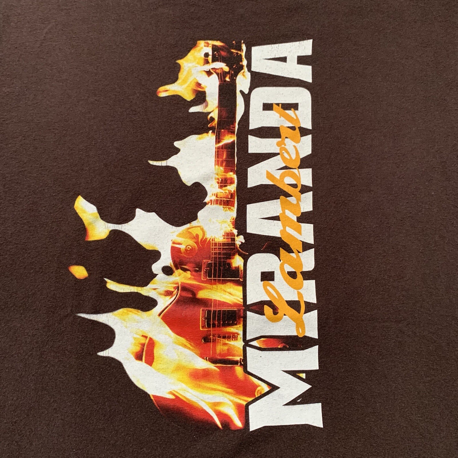 2012 Miranda Lambert On Fire Tour Shirt Size M Country Music Brown Concert