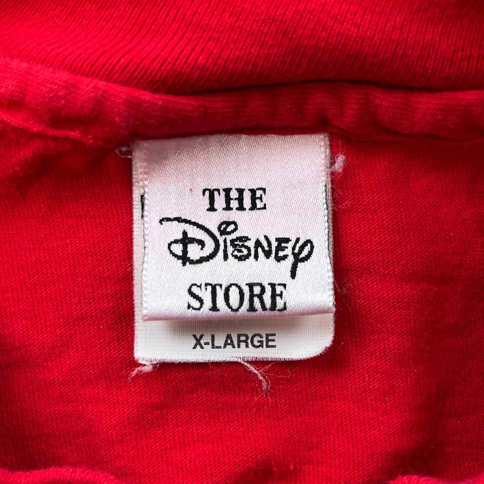 Vintage Disney 101 Dalmatians T-Shirt Adult XL Red Movie Cruella De Vil USA 90s