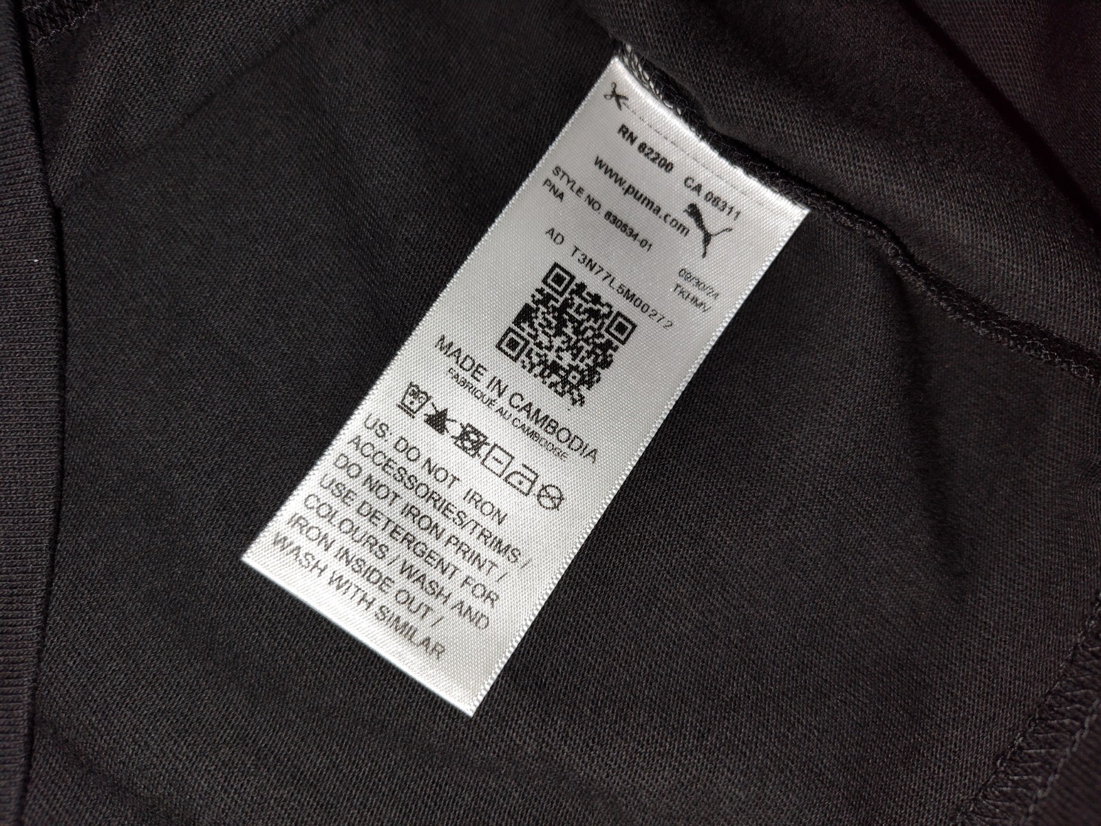 Puma Crew Neck T-Shirt BMW MMS Lifestyle Car Graphic Mens Black 630534 Small S