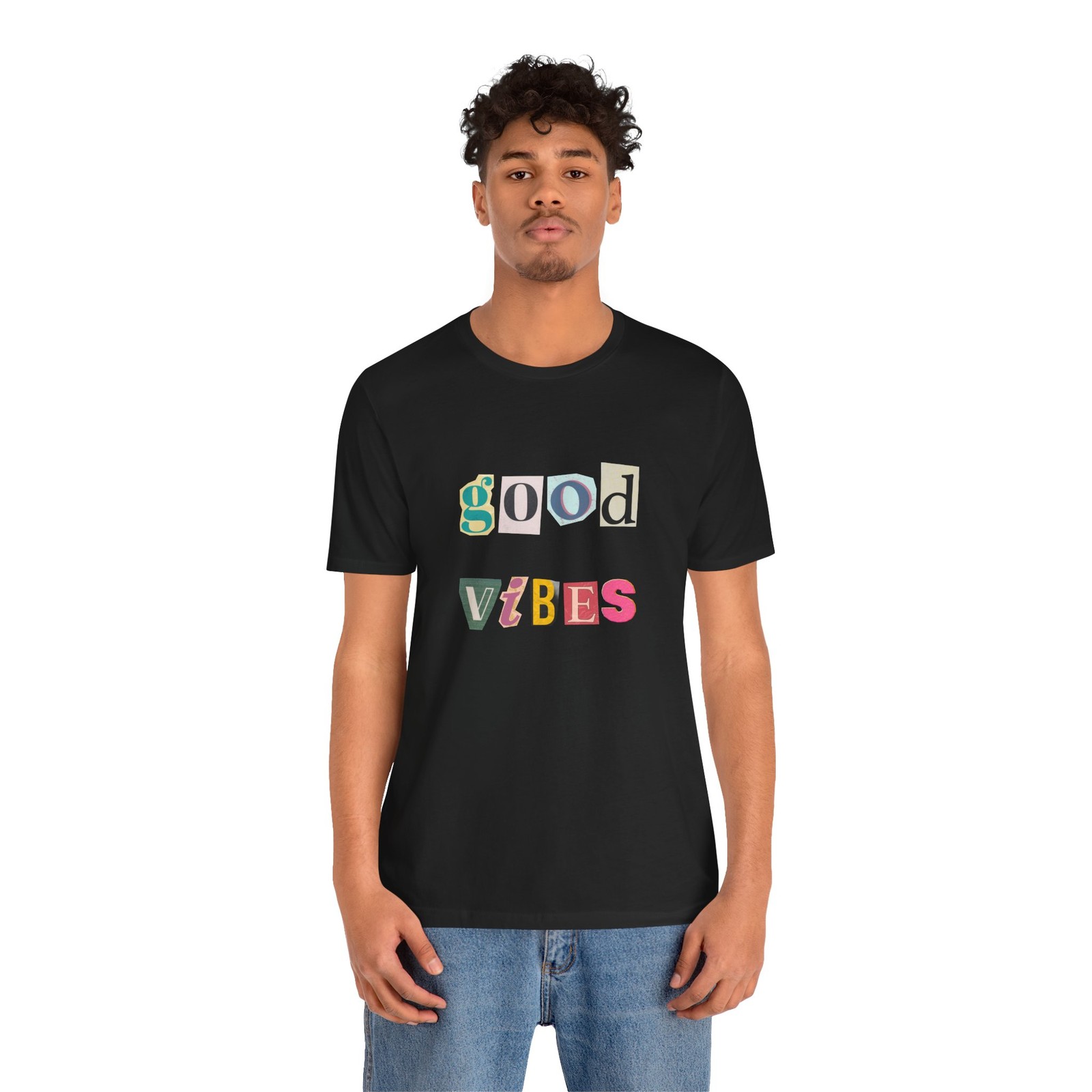 VibeHigh | Good Vibes Rainbow Tee