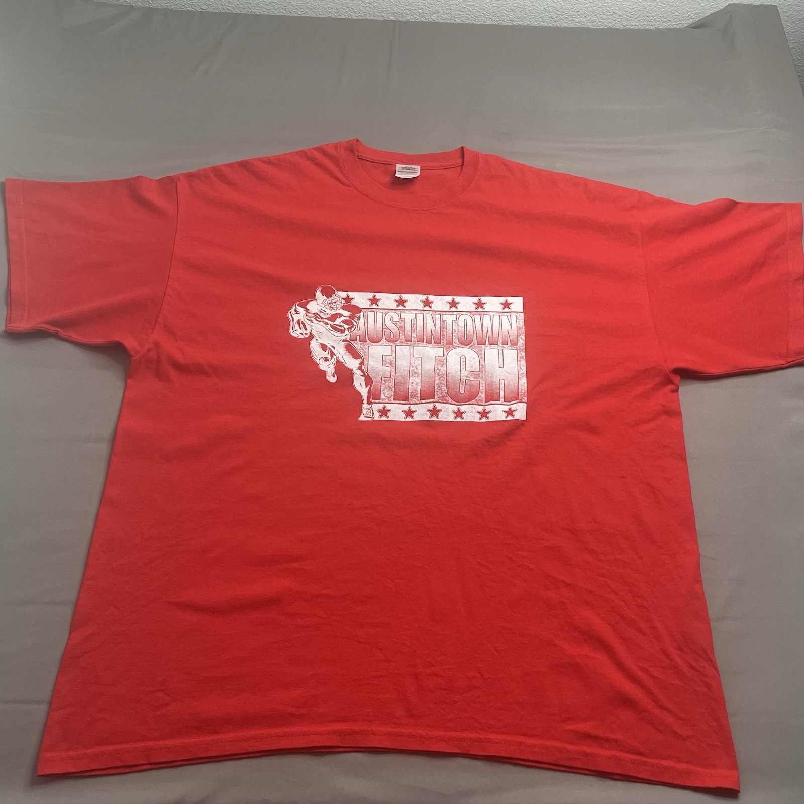 Austintown Fitch Football T-Shirt Adult 2XL Red Gildan Ultra Cotton Graphic Tee