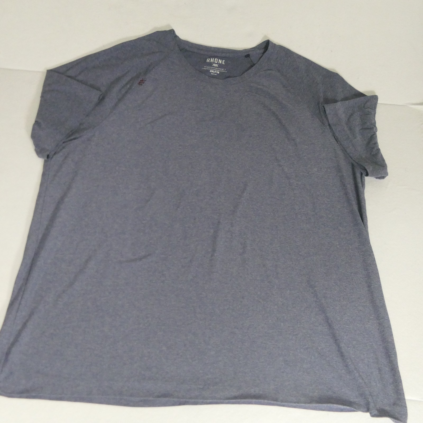 Rhone Reign Men’s T-Shirt Blue XXL Performance Athletic Anti-Odor UPF50+ US Made