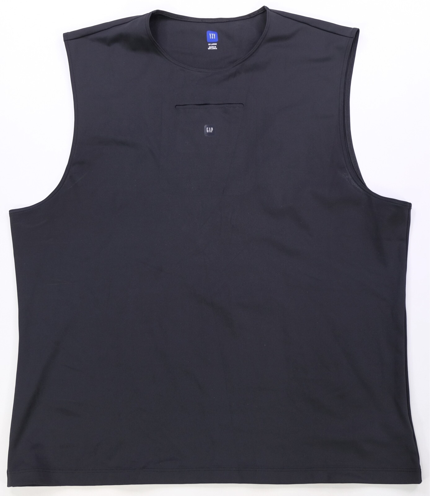 Rare YZY GAP Yeezy Sleeveless Tank Top T Shirt Kanye West Streetwear Black 2XL