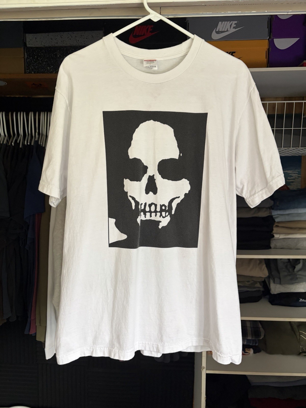 Supreme Number (N)ine Nine Manson Tee Shirt White Size: L Skull