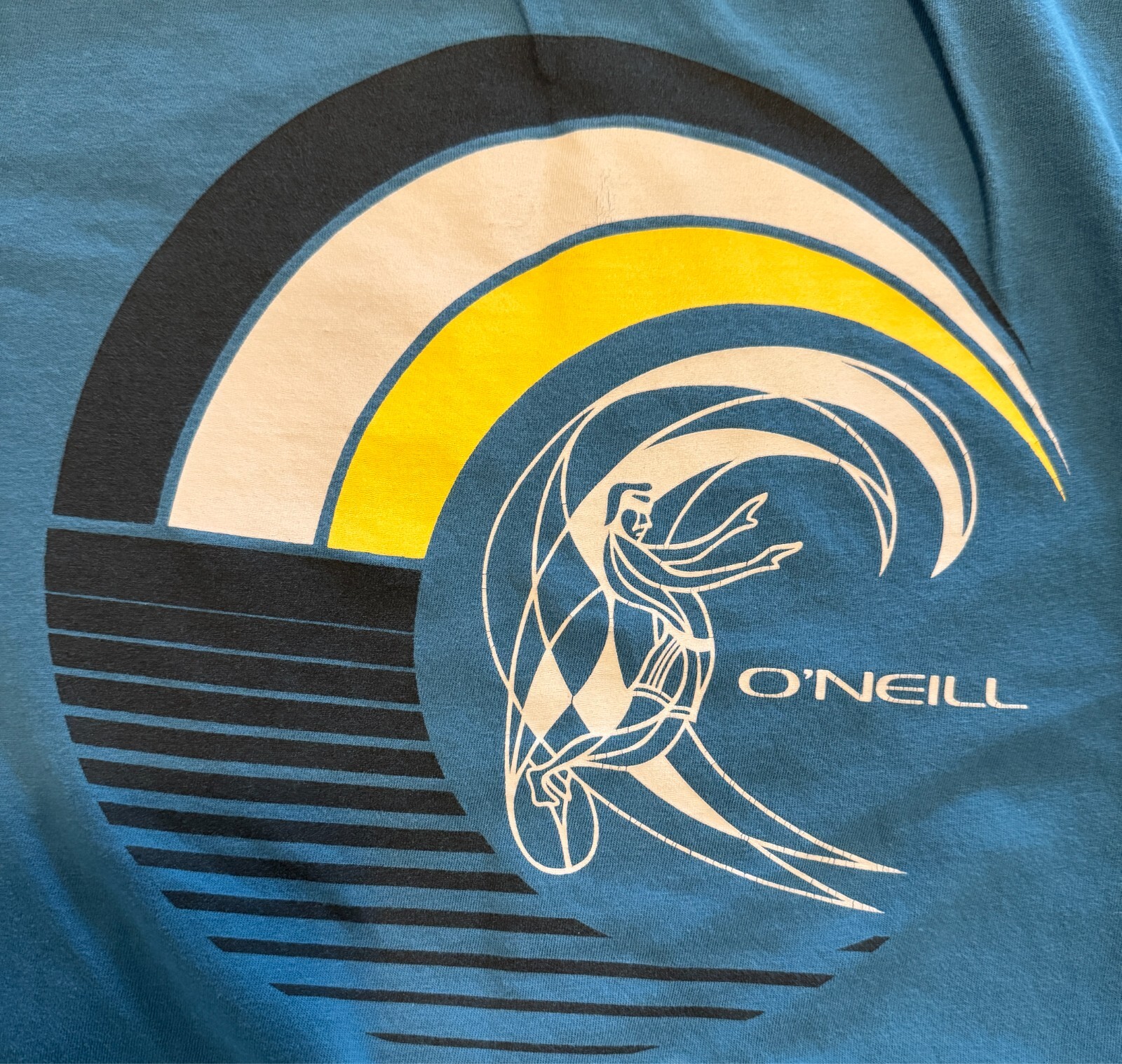 O’Neill Adapt Tee-Hydro Teal Blue graphic print short sleeve modern fit M