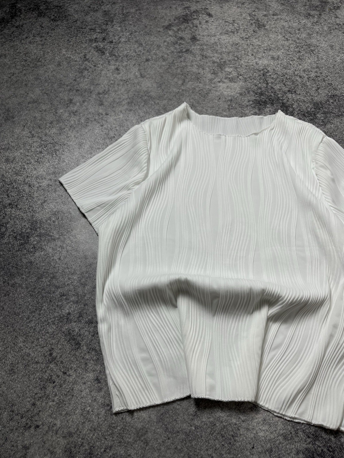 🔥90’s Issey Miyake Pleats Please Style Vintage Japan Boxy T Shirt Y2k Tee