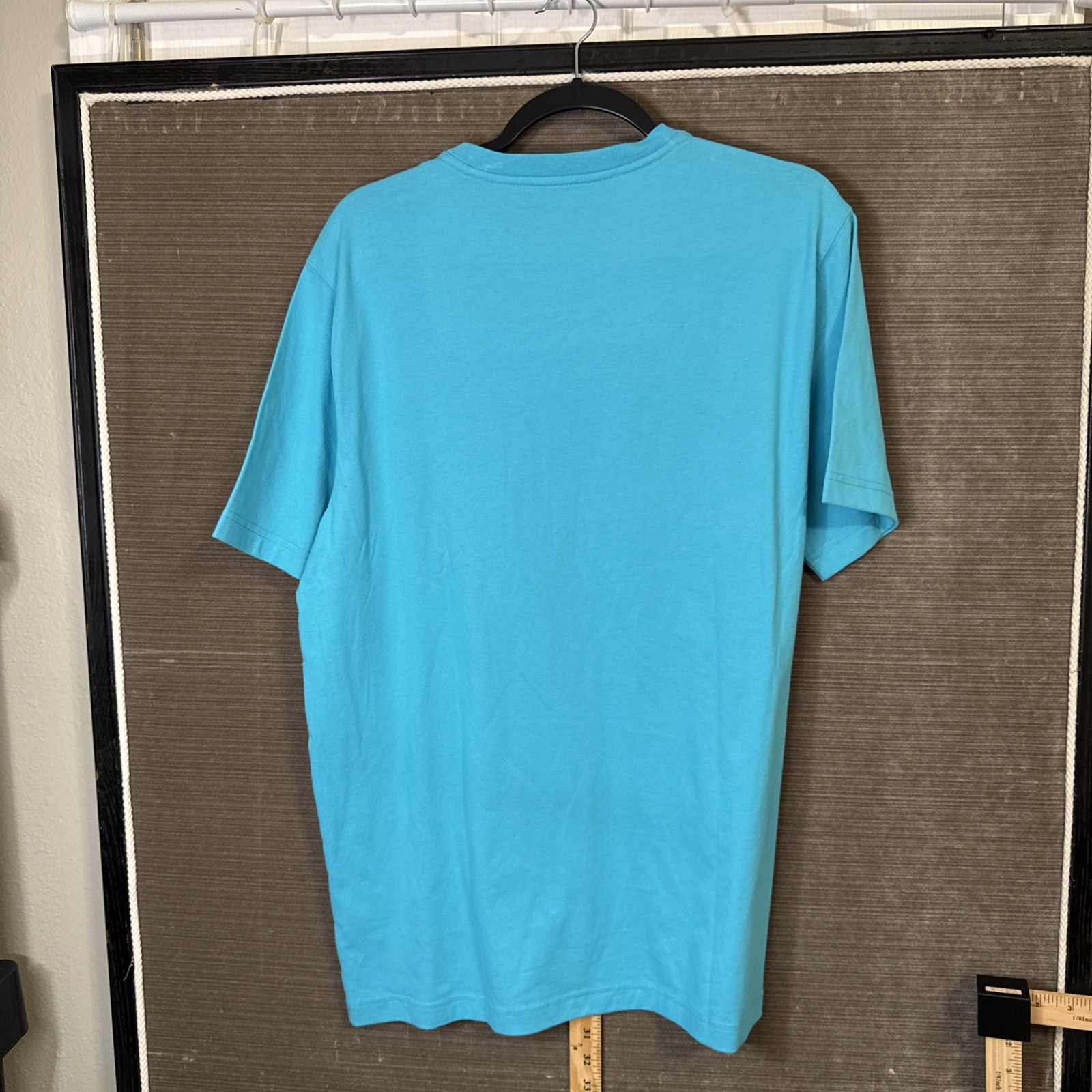 Saddlebred Comfort Flex Men’s Ss Teal Blue Crew Tee Shirt w/Pocket NWT Medium
