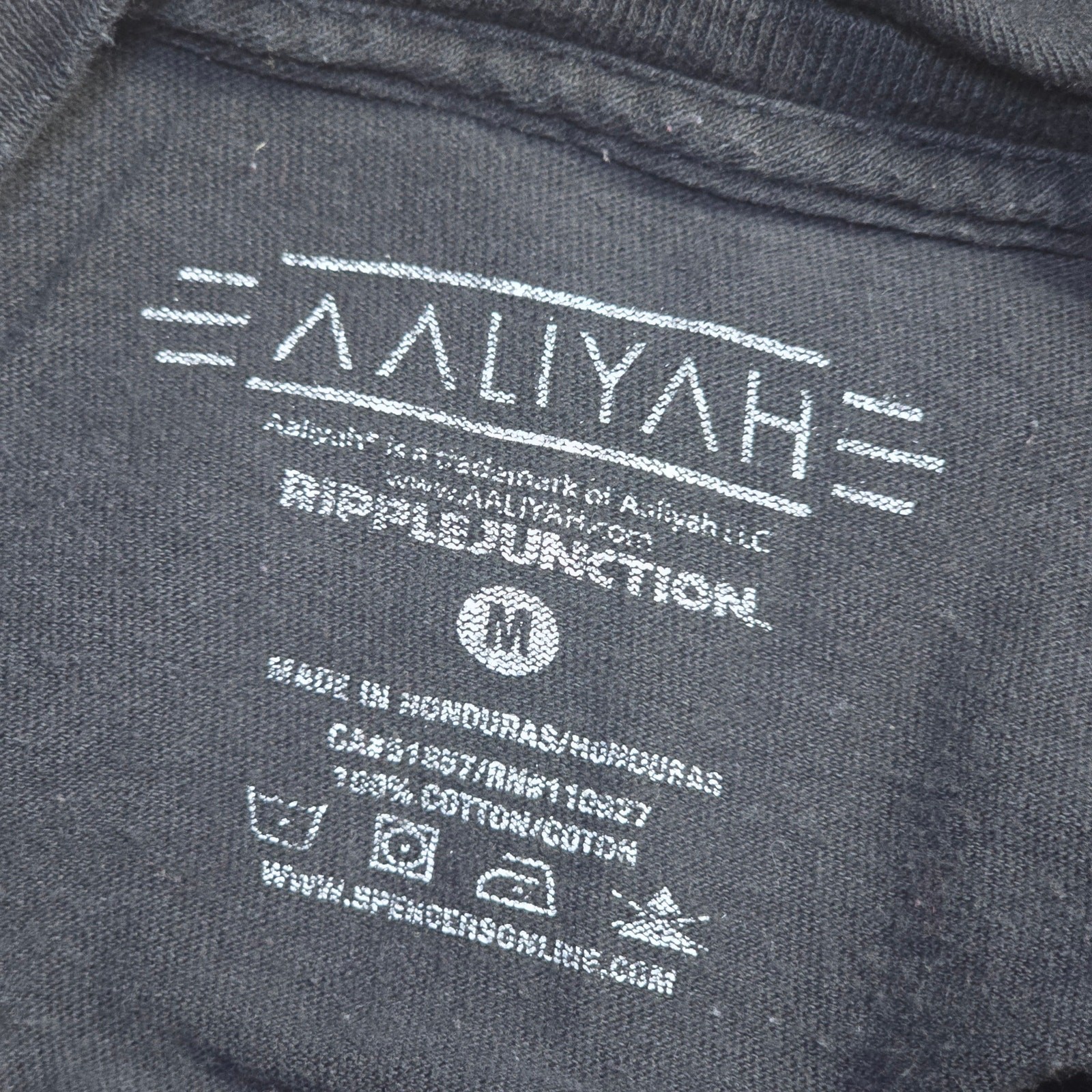 Aaliyah Graphic T Shirt Mens Medium Black Ripple Junction Spencers KMEL 1997