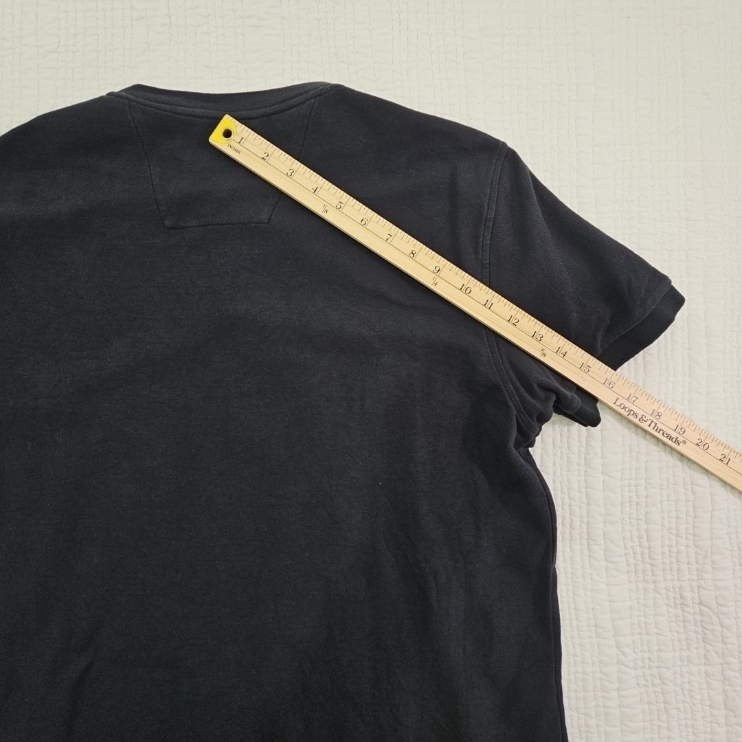 Nautica Slim Fit Heavy Crew Neck Shirt Men’s Large Dark Navy Blue EUC LN