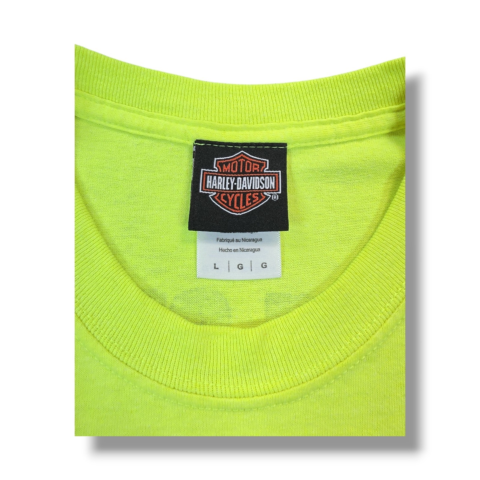 Harley-Davidson Panama City Beach, FL Beach Shack Neon Yellow T-Shirt Men’s L