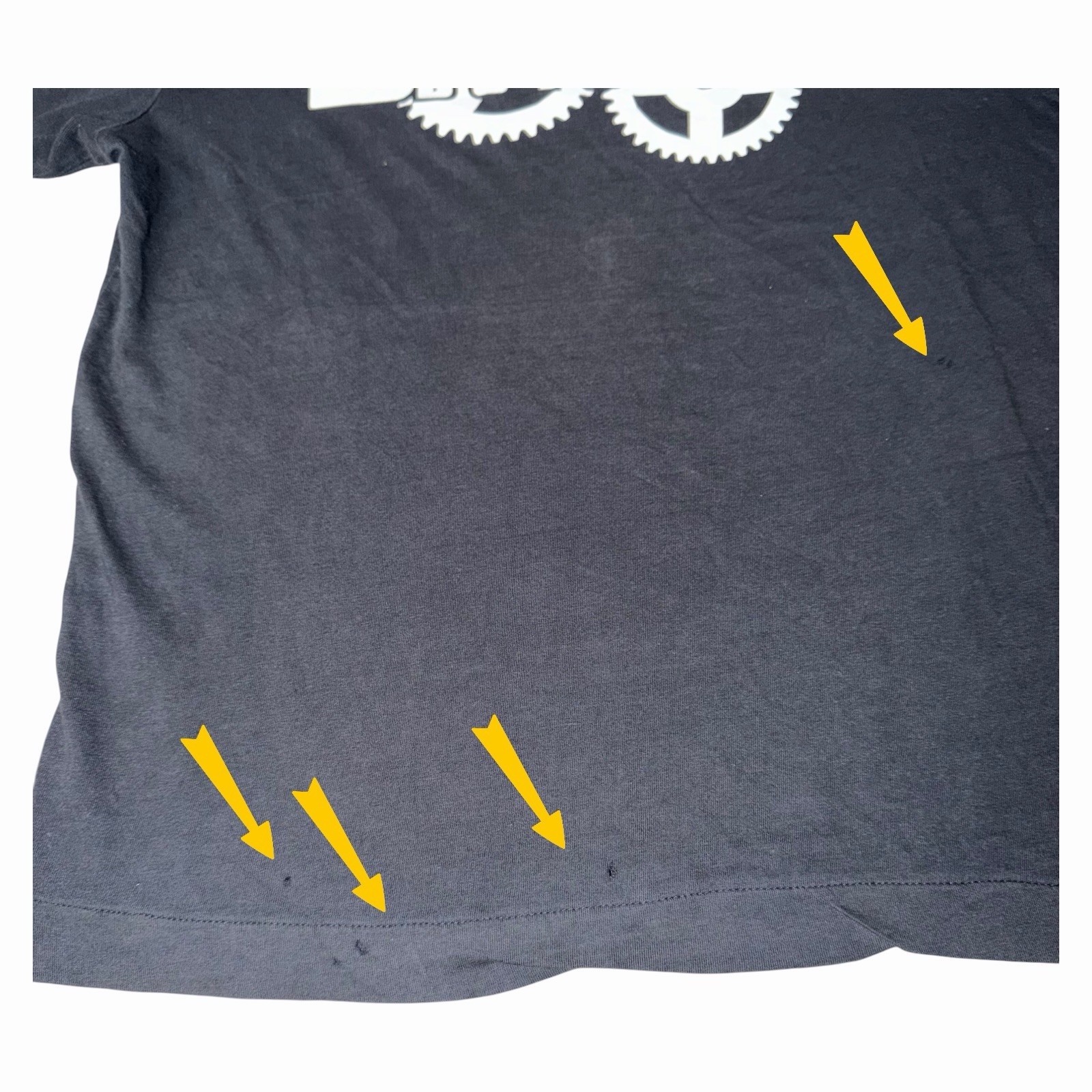 VTG Billionaire Boys Club Gears Graphic T Shirt Mens Medium Single Stitch FLAWED
