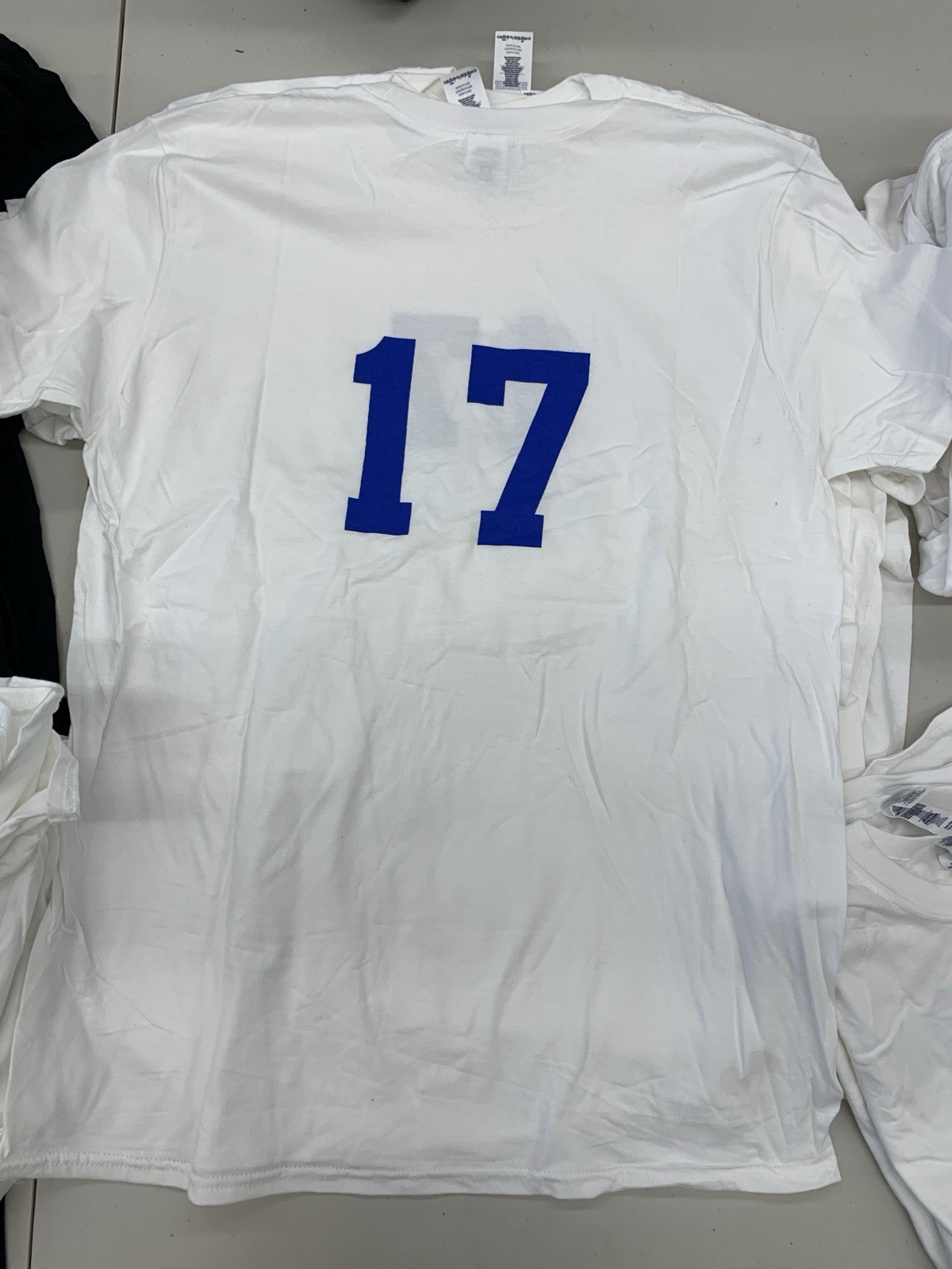 Gildan Soft Style Adult XS S M L XL Number Jersey T-Shirts White Black Team Set