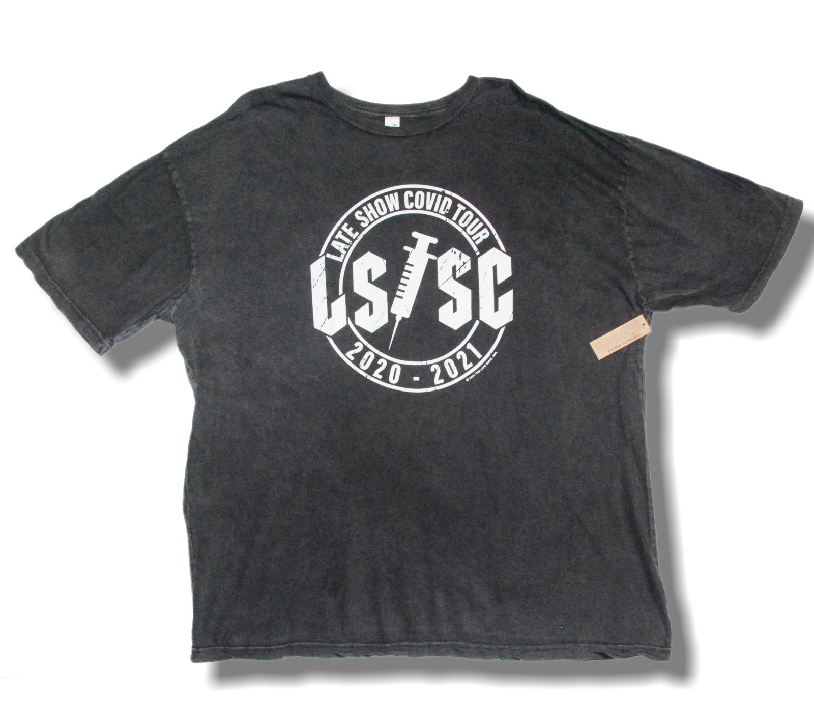 Stephen Colbert Late Night Show Covid Tour 2020-2021 2XL Vintage Wash T Shirt