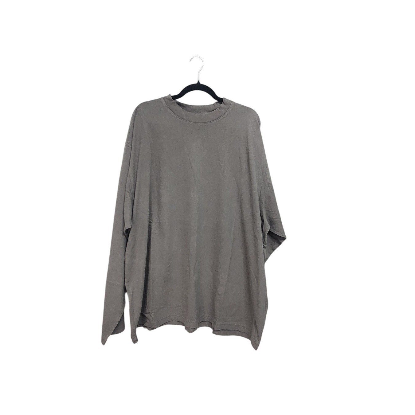 Yeezy Gap Mens XXL Long Sleeve T-Shirt Taupe Grey Oversized Boxy Cotton Tee