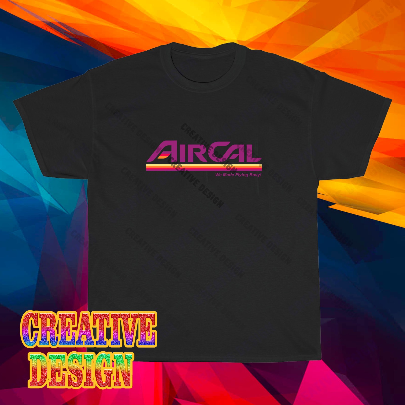 NEW! Air Cal Company Logo Long Sleeve T-Shirt Funny Size S to 5XL
