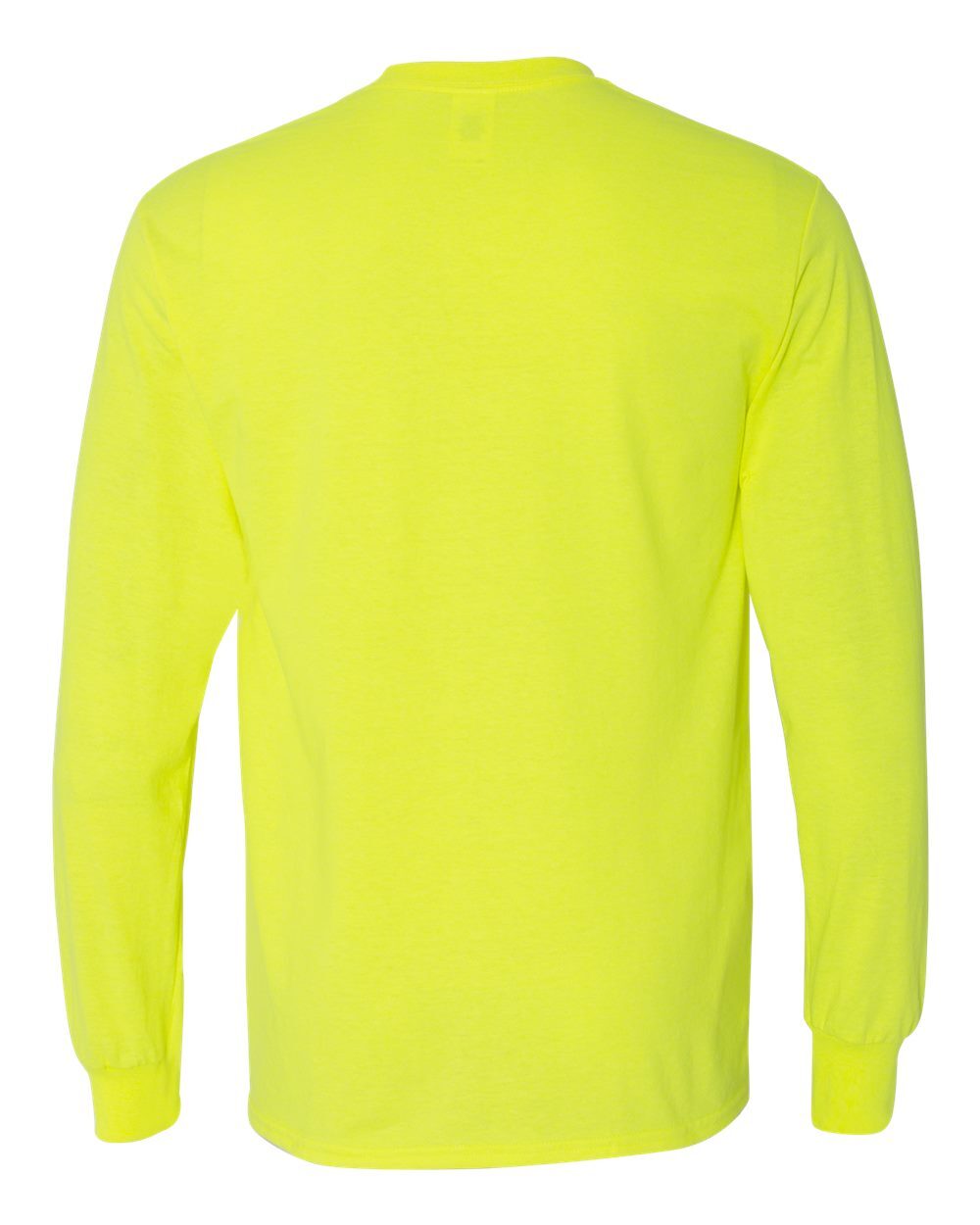 Long Sleeve Custom Printed LOGO/TEXT Shirt Safety Orange – Safety Green