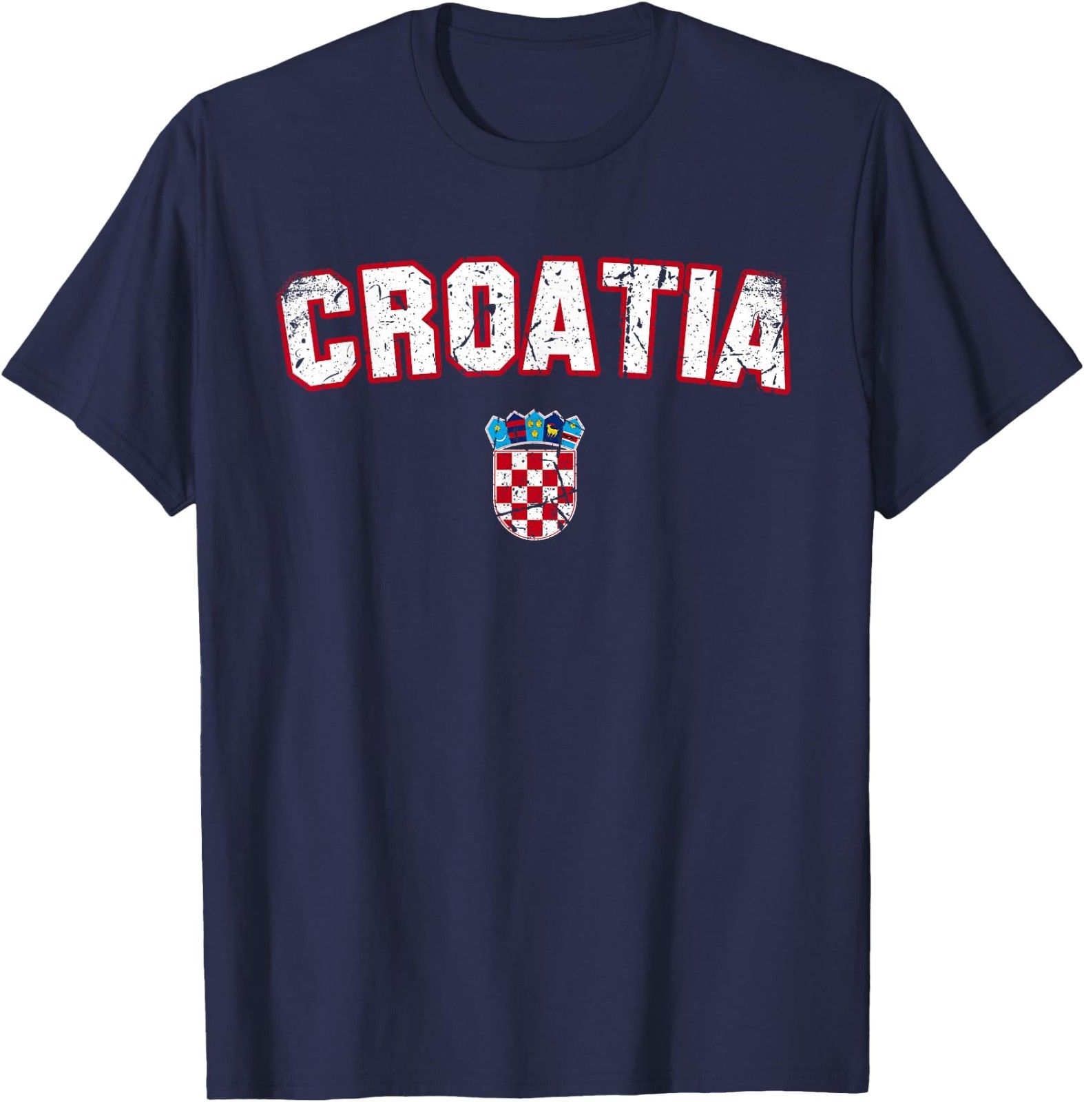 Croatia Flag Vintage | Men Women | Croatia T-Shirt
