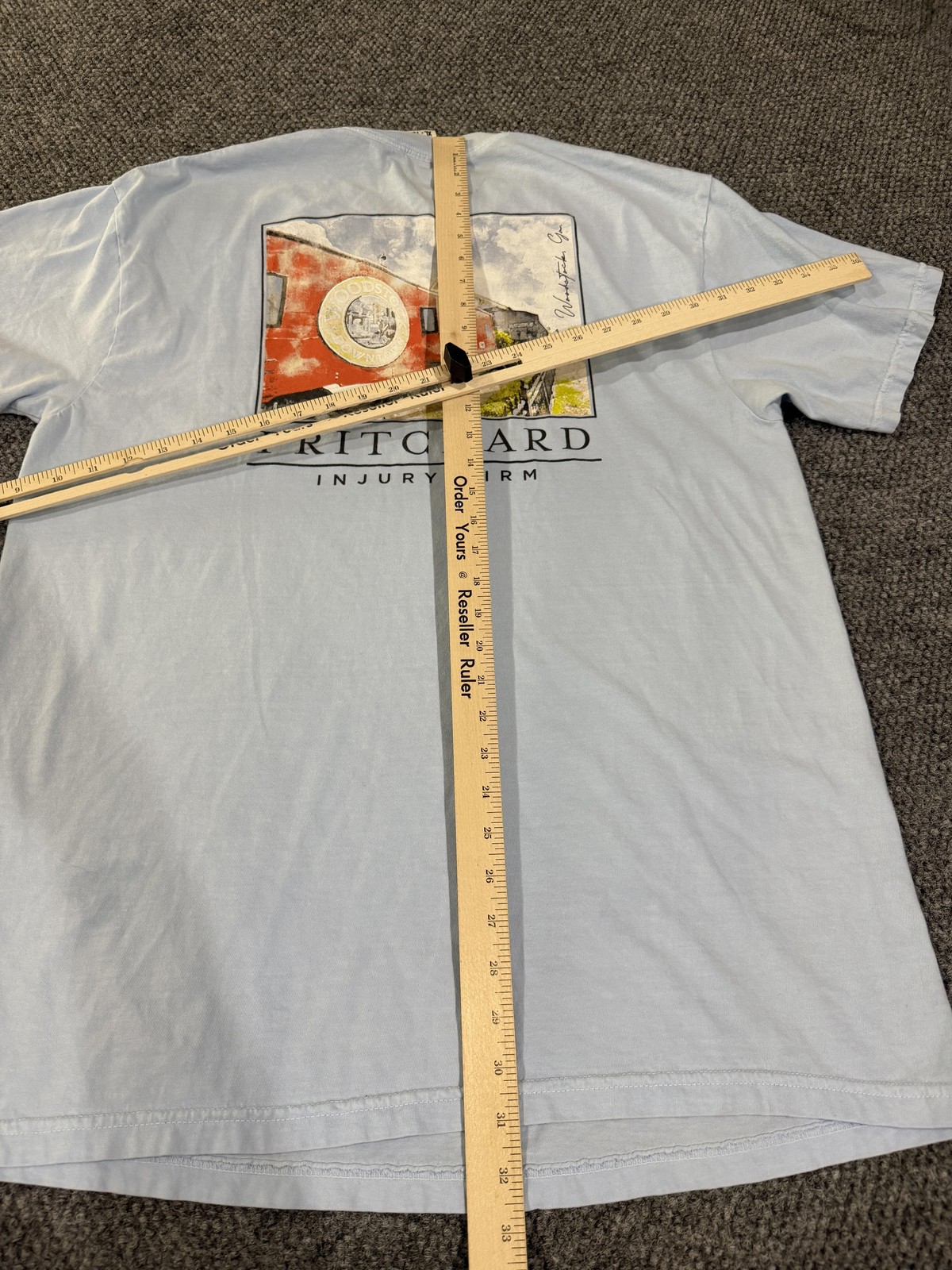 Comfort Colors Shirt Mens XL Blue Pritchard Injury Firm Graphic Train T-Shirt