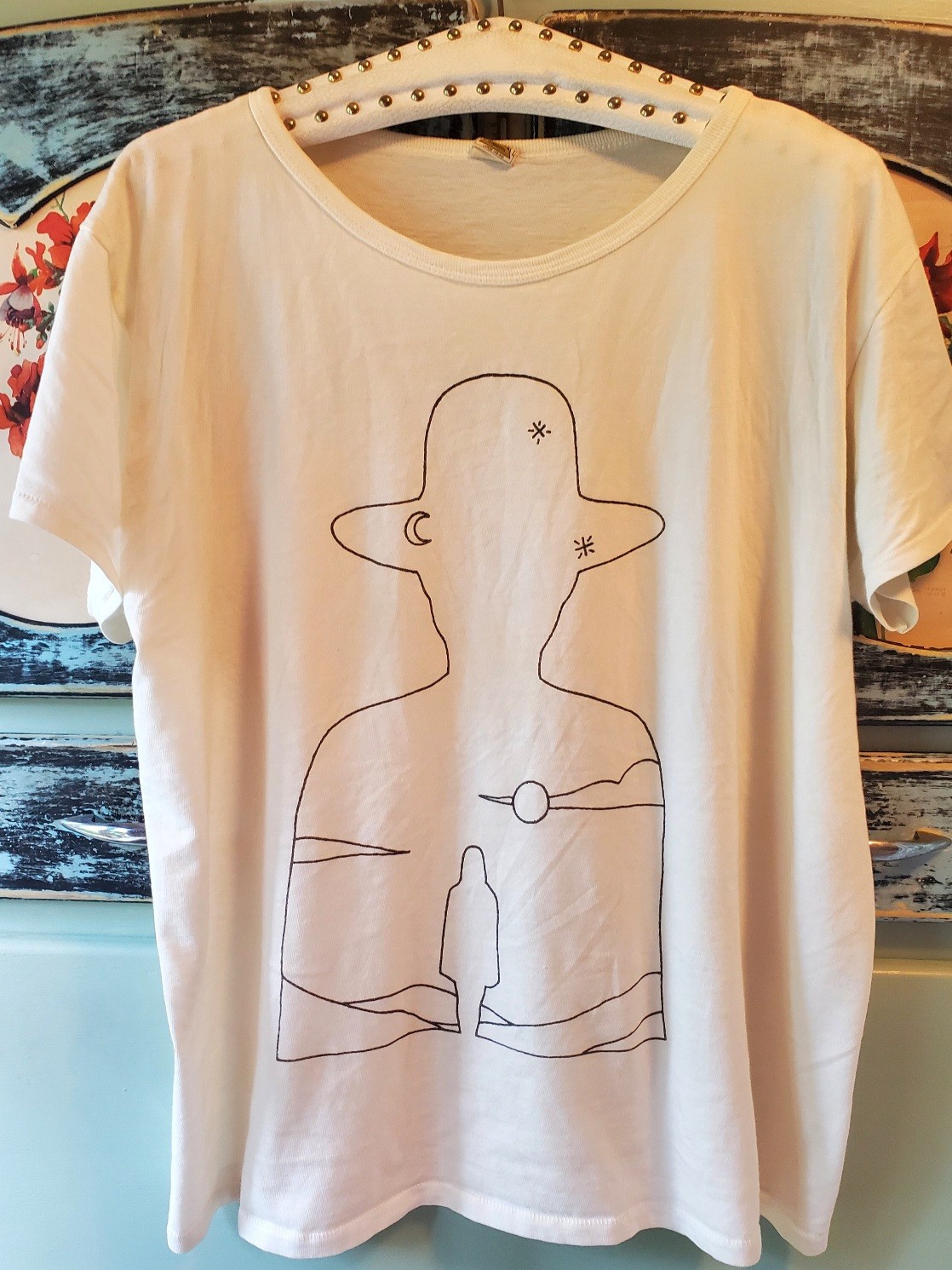 Filth Mart Desert Silhouette T-Shirt by Tom Jean Webb El Cosmico -USA LG 42-44