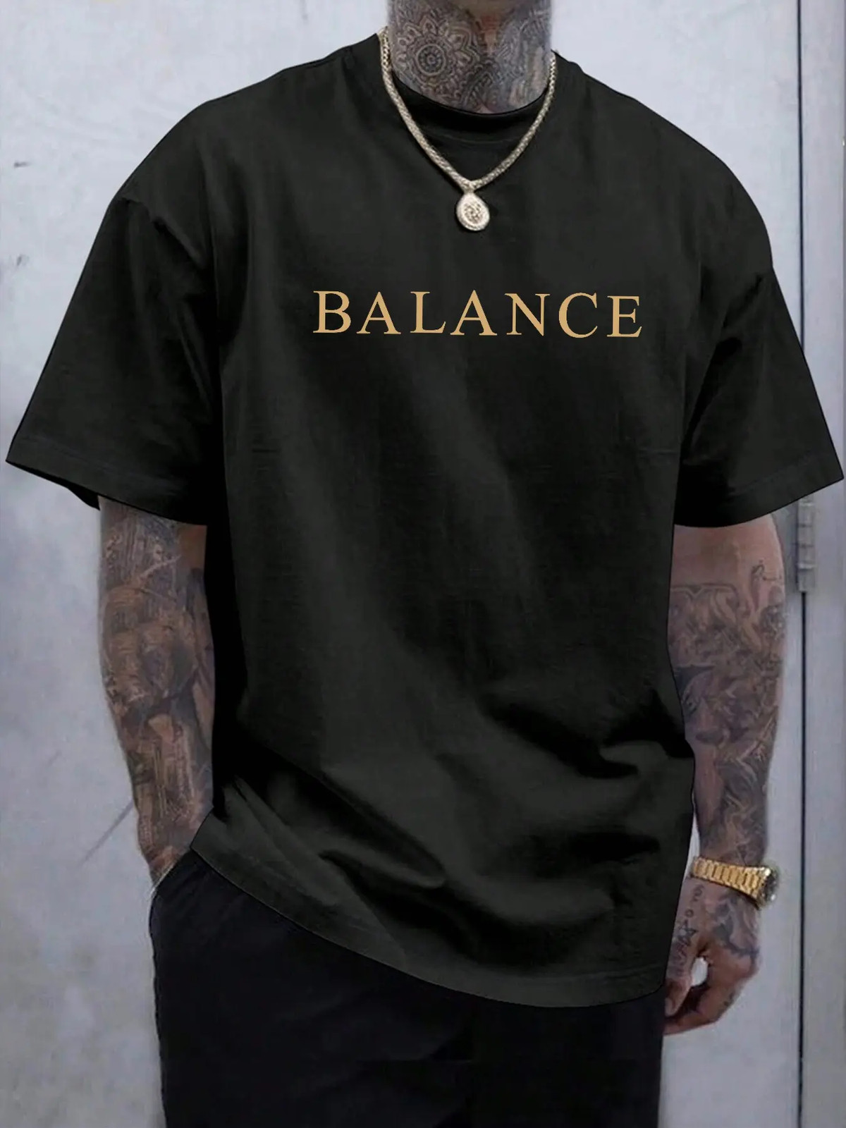 Men’s Regular Fit Graphic Round Neck Short Sleeve Streetwear Tee For Daily Wear